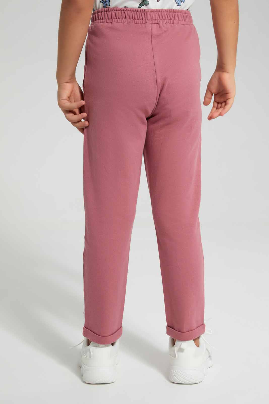 Redtag-Dusty-Pink-Active-Pant-Category:Joggers,-Colour:Apricot,-Deals:New-In,-Filter:Girls-(2-to-8-Yrs),-GIR-Joggers,-New-In-GIR-APL,-Non-Sale,-Section:Girls-(0-to-14Yrs),-TBL,-W22O-Girls-2 to 8 Years