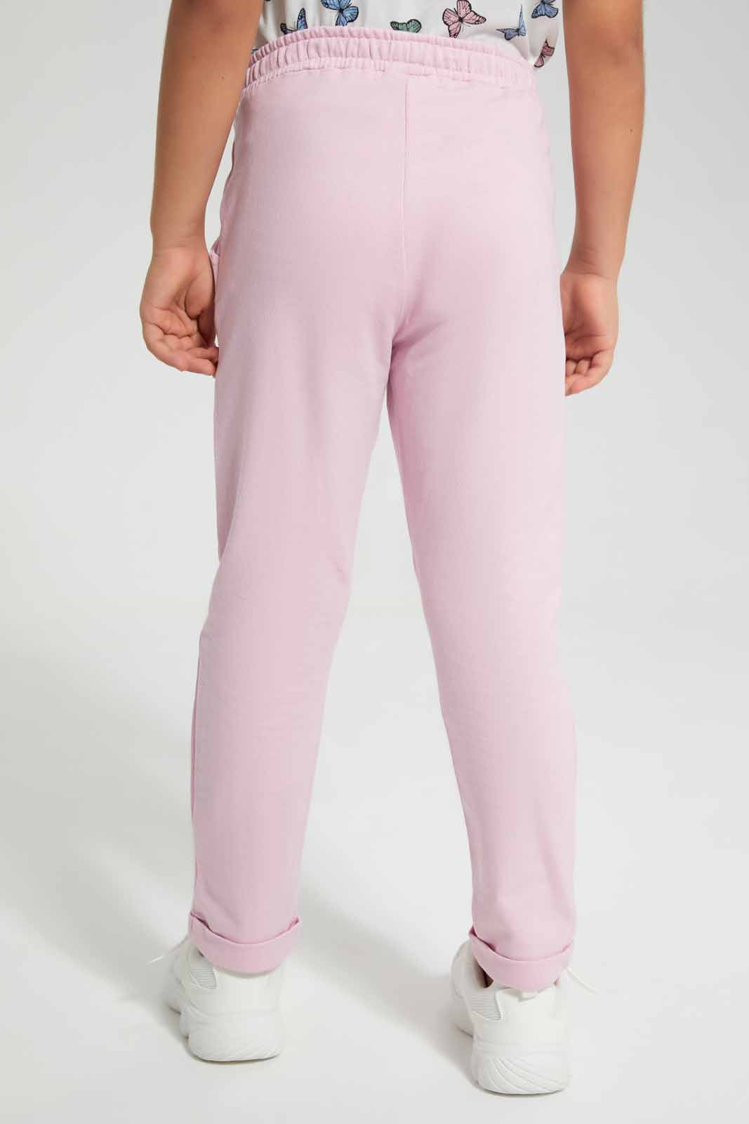 Redtag-Pink-Active-Pant-Category:Joggers,-Colour:Apricot,-Deals:New-In,-Filter:Girls-(2-to-8-Yrs),-GIR-Joggers,-New-In-GIR-APL,-Non-Sale,-Section:Girls-(0-to-14Yrs),-TBL,-W22O-Girls-2 to 8 Years
