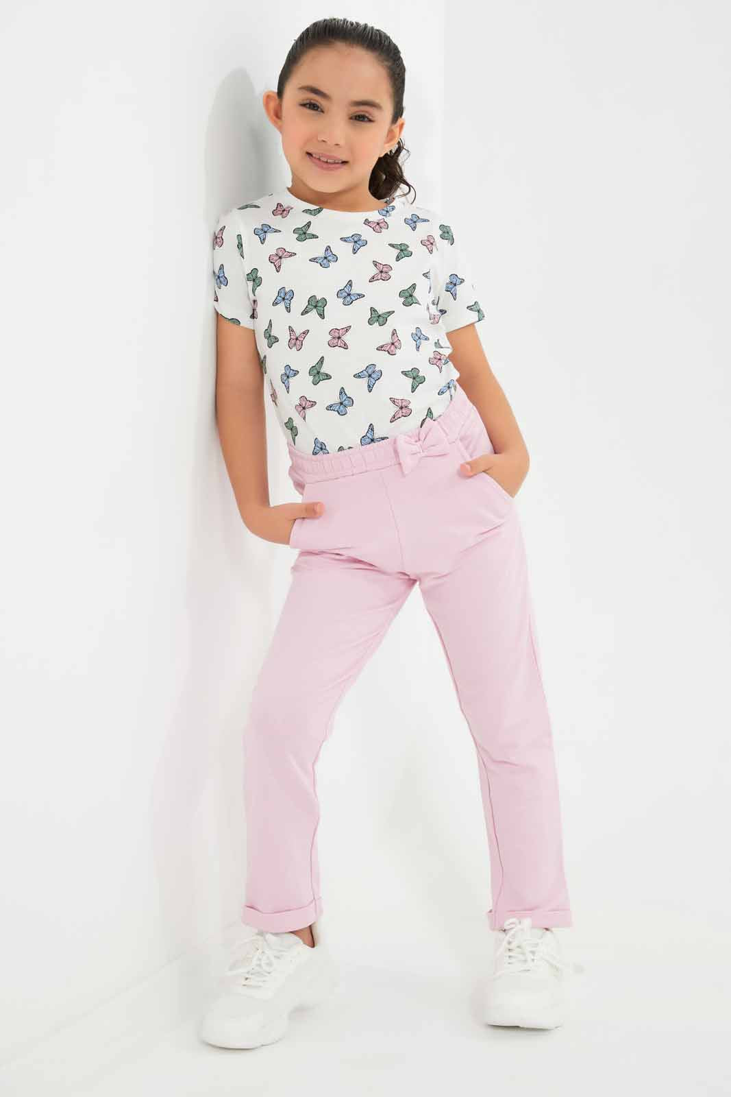 Redtag-Pink-Active-Pant-Category:Joggers,-Colour:Apricot,-Deals:New-In,-Filter:Girls-(2-to-8-Yrs),-GIR-Joggers,-New-In-GIR-APL,-Non-Sale,-Section:Girls-(0-to-14Yrs),-TBL,-W22O-Girls-2 to 8 Years