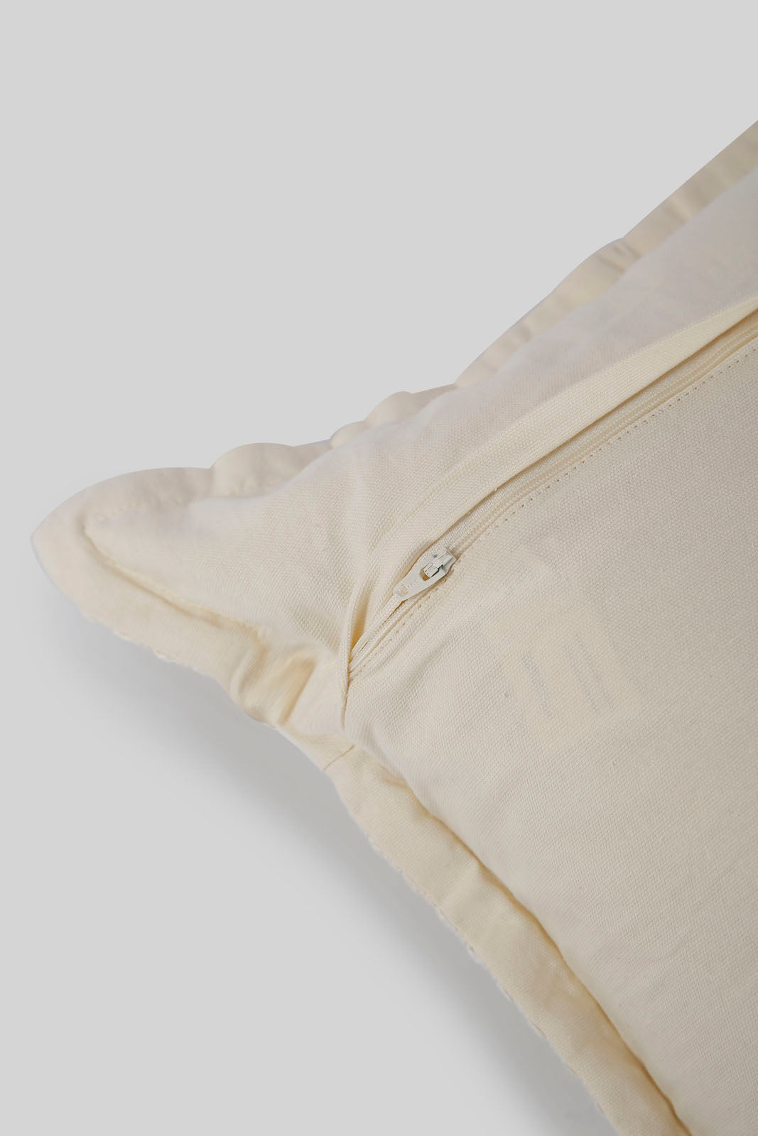 Redtag-Ivory-Basket-Weave-Cushion-Category:Cushions,-Colour:Ivory,-Deals:New-In,-Filter:Home-Bedroom,-HMW-BED-Cushions,-New-In-HMW-BED,-Non-Sale,-Section:Homewares,-W22B-Home-Bedroom-