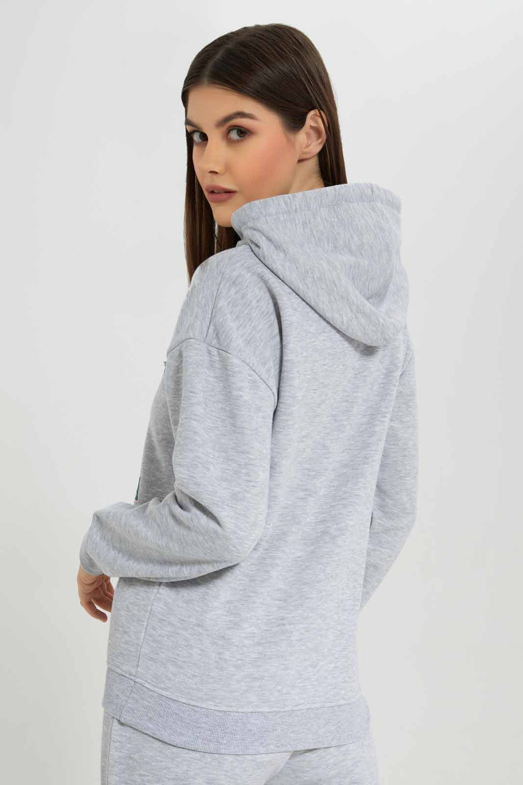 Redtag-Grey-Melange-Hooded-Lounge-Sweatshirt-Category:Sweatshirts,-Colour:Grey,-Deals:New-In,-Filter:Women's-Clothing,-New-In-Women-APL,-Non-Sale,-Section:Women,-W22B,-Women-Loungewear-Sweatshirts,-Women-Sweatshirts-Women's-