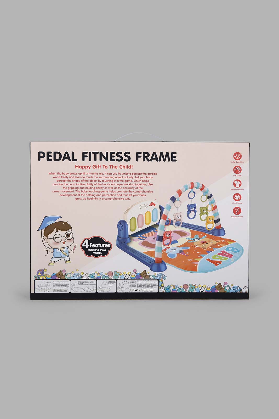 Redtag-Assorted-Baby-Playmat-With-Piano-Fitness-Frame-Category:Baby-Carriers-and-Car-Seats,-Colour:Assorted,-Filter:Newborn-Accessories,-NBN-Baby-Carriers-and-Car-Seats,-New-In,-New-In-NBN-ACC,-Non-Sale,-Section:Boys-(0-to-14Yrs),-W22A-New-Born-Baby-