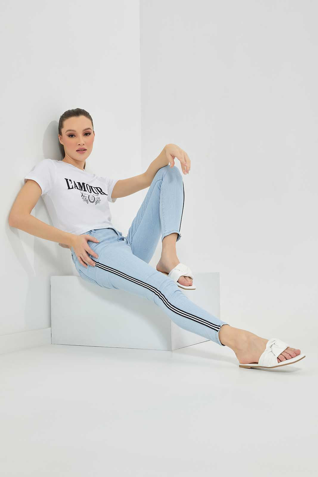 Redtag-Pale-Blue-Denim-With-Side-Taping-Category:Jeans,-Colour:Blue,-Deals:New-In,-Filter:Women's-Clothing,-LDC,-LDC-Jeans,-New-In-LDC-APL,-Non-Sale,-Section:Women,-W22A-Women's-
