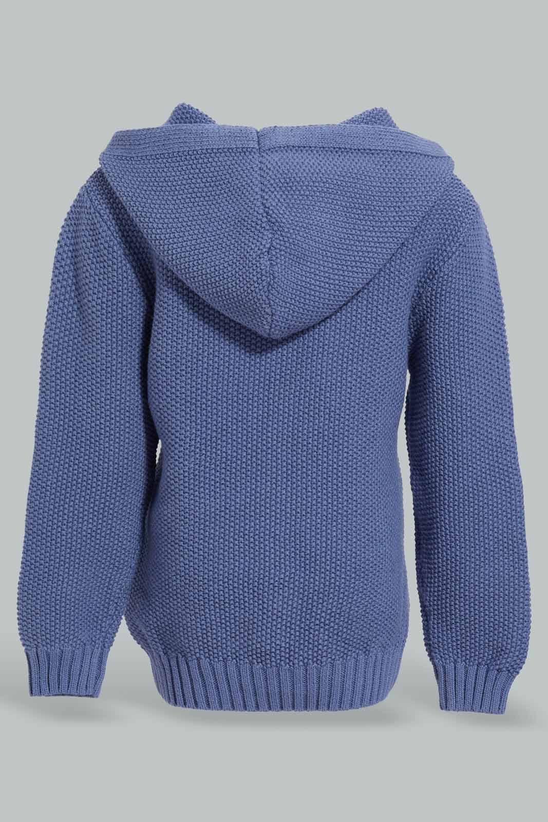 Redtag-Navy-Hooded-Palin-Cable-Pullover-Category:Pullovers,-Colour:Navy,-Deals:New-In,-EHW,-Filter:Infant-Boys-(3-to-24-Mths),-INB-Pullovers,-New-In-INB-APL,-Non-Sale,-Section:Boys-(0-to-14Yrs),-W22B-Infant-Boys-3 to 24 Months