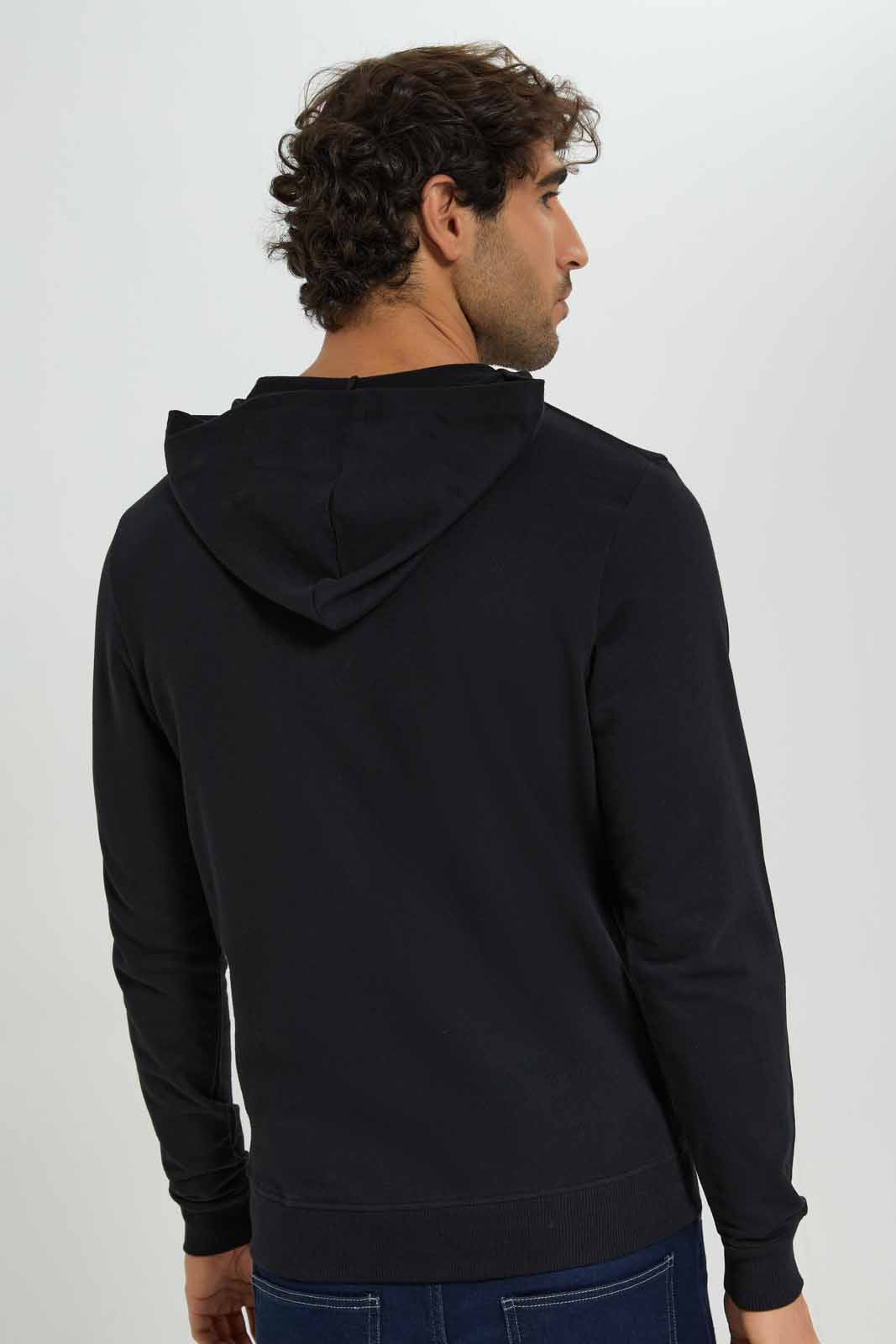 Redtag-Black-Zip-Thru-Hoody-Category:Sweatshirts,-Colour:Black,-Deals:New-In,-Filter:Men's-Clothing,-Men-Sweatshirts,-New-In-Men-APL,-Non-Sale,-Section:Men,-TBL,-W22A-Men's-