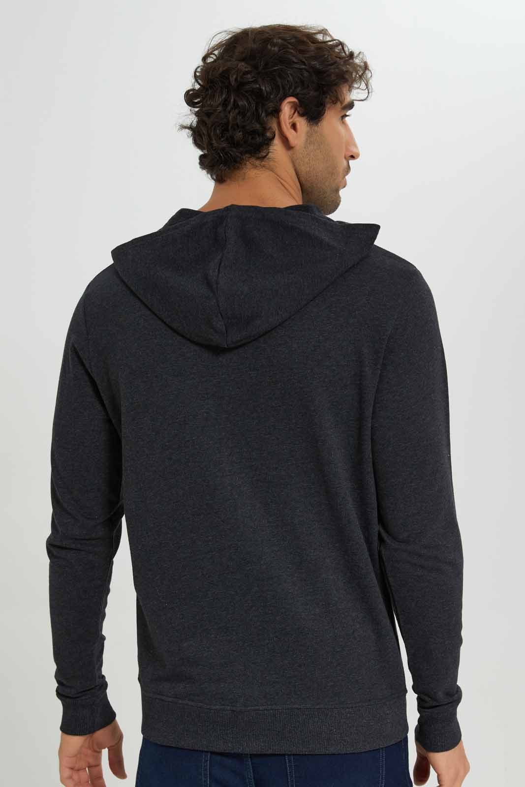 Redtag-Charcoal-Zip-Thru-Hoody-Category:Sweatshirts,-Colour:Charcoal,-Deals:New-In,-Filter:Men's-Clothing,-Men-Sweatshirts,-New-In-Men-APL,-Non-Sale,-Section:Men,-TBL,-W22A-Men's-