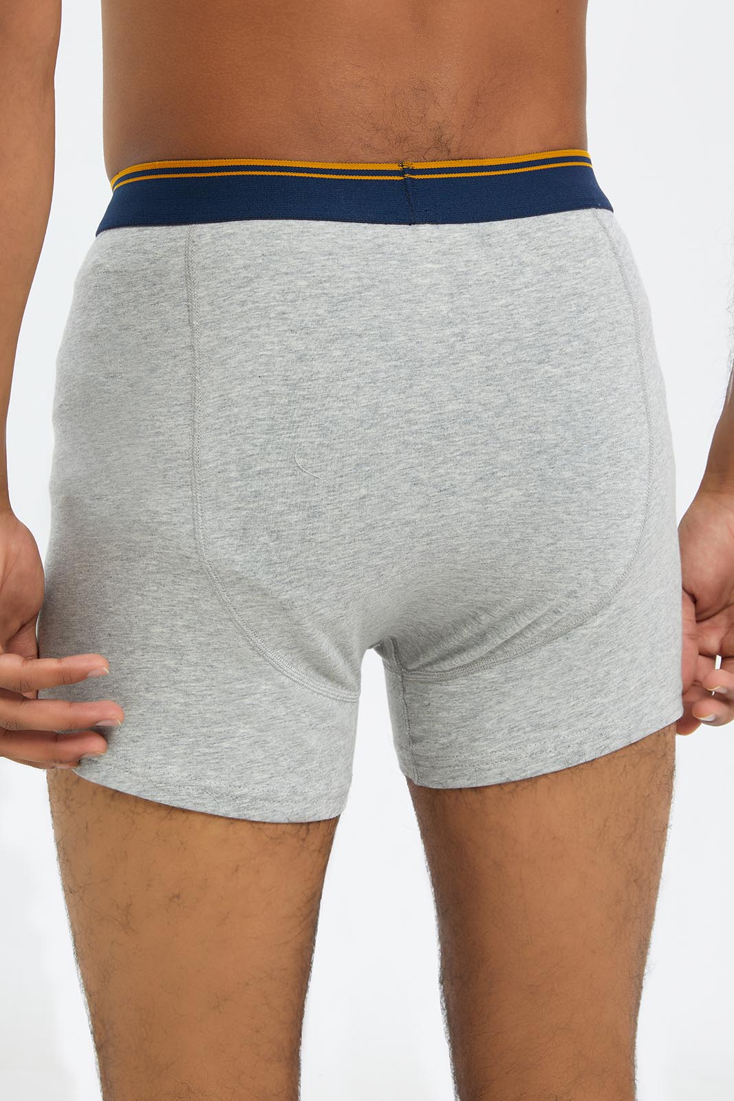 Men Grey And White Hipster Brief (2 Piece)