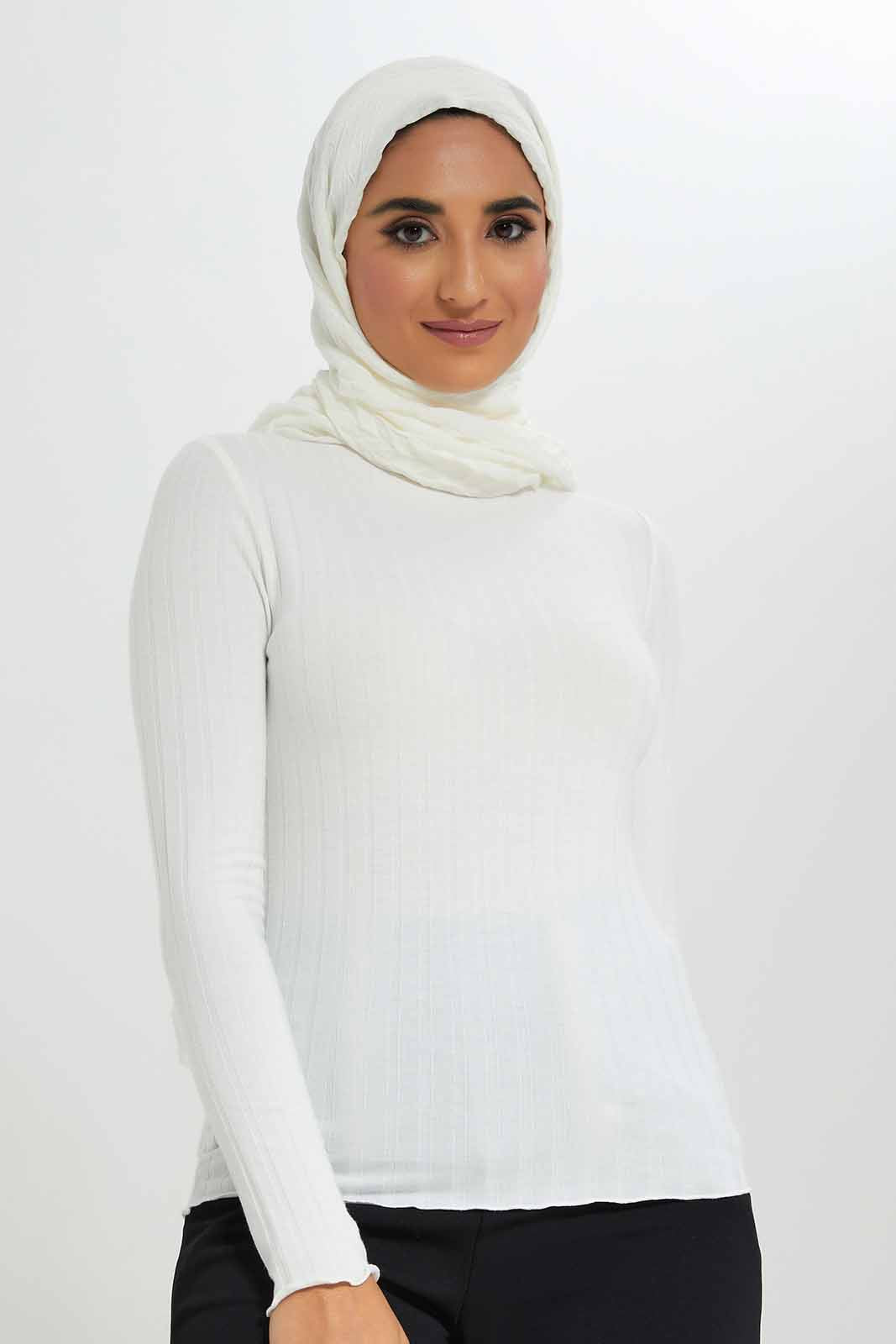 Redtag-Cream-Rib-Jersey-Top-Category:Tops,-Colour:Cream,-Deals:New-In,-Filter:Women's-Clothing,-LMC,-New-In-Women-APL,-Non-Sale,-Section:Women,-W22A,-Women-Tops--