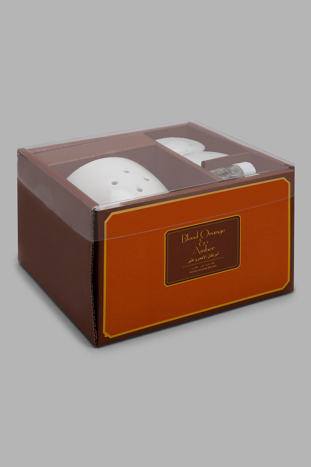 Redtag-Amber-Orange-T-Light-Candle-Burner-Set-Category:Candles,-Colour:Orange,-Deals:New-In,-Filter:Home-Decor,-HMW-HOM-Candle-&-Fragrances,-New-In-HMW-HOM,-Non-Sale,-Prairie,-Section:Homewares,-W22B-Home-Decor-