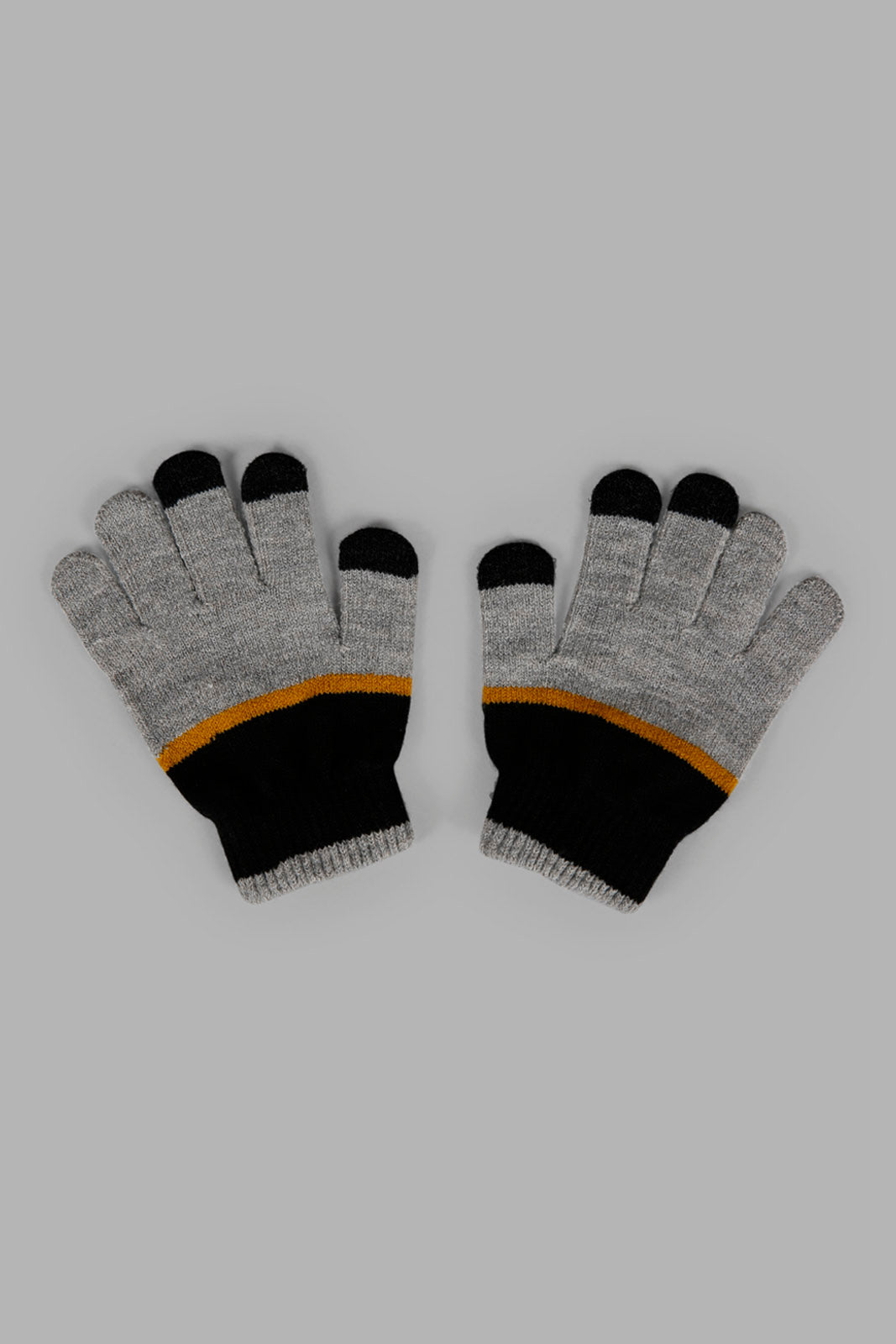 Redtag-Black-Knitted-Cap-Set-Of-2-With-Gloves-BOY-Knitted-Accessories,-Category:Knitted-Accessories,-Colour:Black,-Filter:Boys-Accessories,-New-In,-New-In-BOY-ACC,-Non-Sale,-Section:Boys-(0-to-14Yrs),-W22A-Boys-