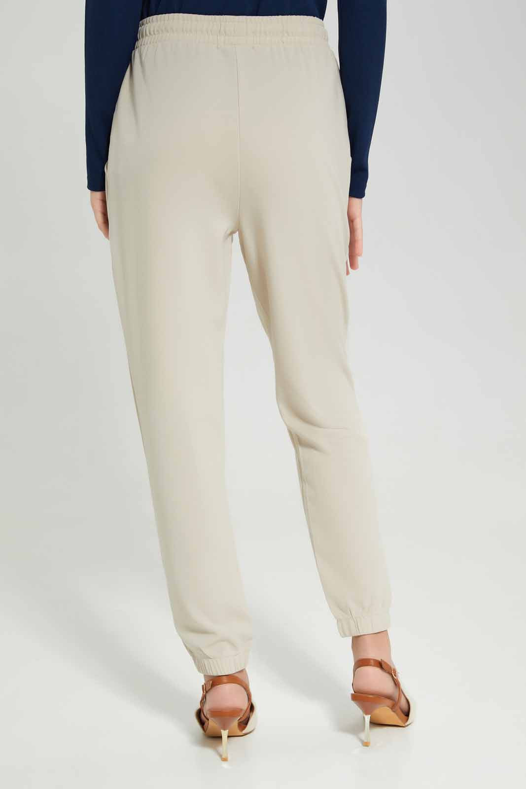 Redtag-Beige-Kintted-Jogger-Category:Joggers,-Colour:Beige,-Deals:New-In,-Filter:Senior-Girls-(8-to-14-Yrs),-GSR-Joggers,-New-In-GSR-APL,-Non-Sale,-Section:Girls-(0-to-14Yrs),-TBL,-W22A-Senior-Girls-9 to 14 Years
