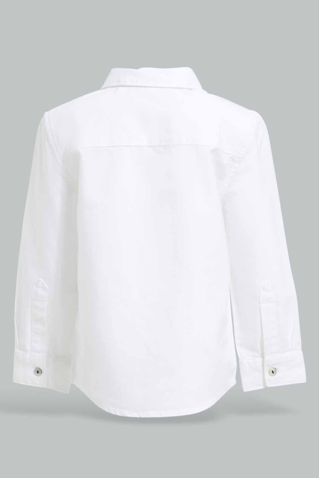 Redtag-White-Oxford-Category:Shirts,-Colour:White,-Deals:New-In,-Filter:Infant-Boys-(3-to-24-Mths),-INB-Shirts,-New-In-INB-APL,-Non-Sale,-Section:Boys-(0-to-14Yrs),-W22A-Infant-Boys-3 to 24 Months