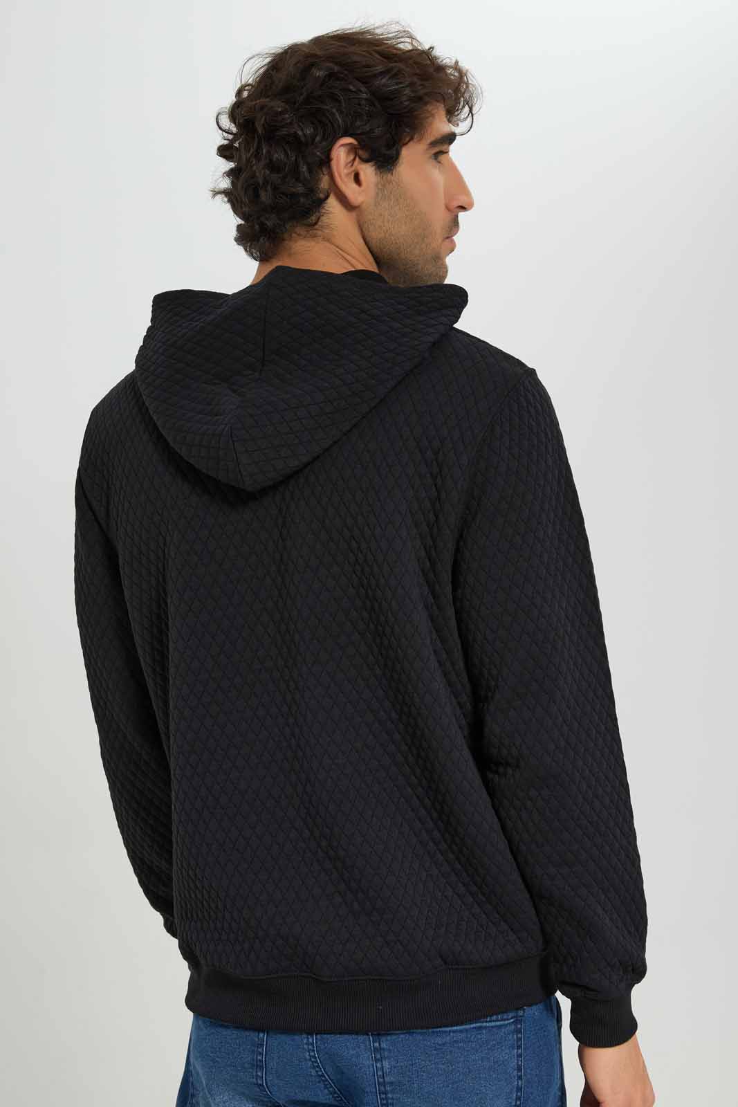 Redtag-Black-Quilted-Pullover-With-Hood-Category:Sweatshirts,-Colour:Black,-Deals:New-In,-Filter:Men's-Clothing,-Men-Sweatshirts,-New-In-Men-APL,-Non-Sale,-Section:Men,-W22A-Men's-