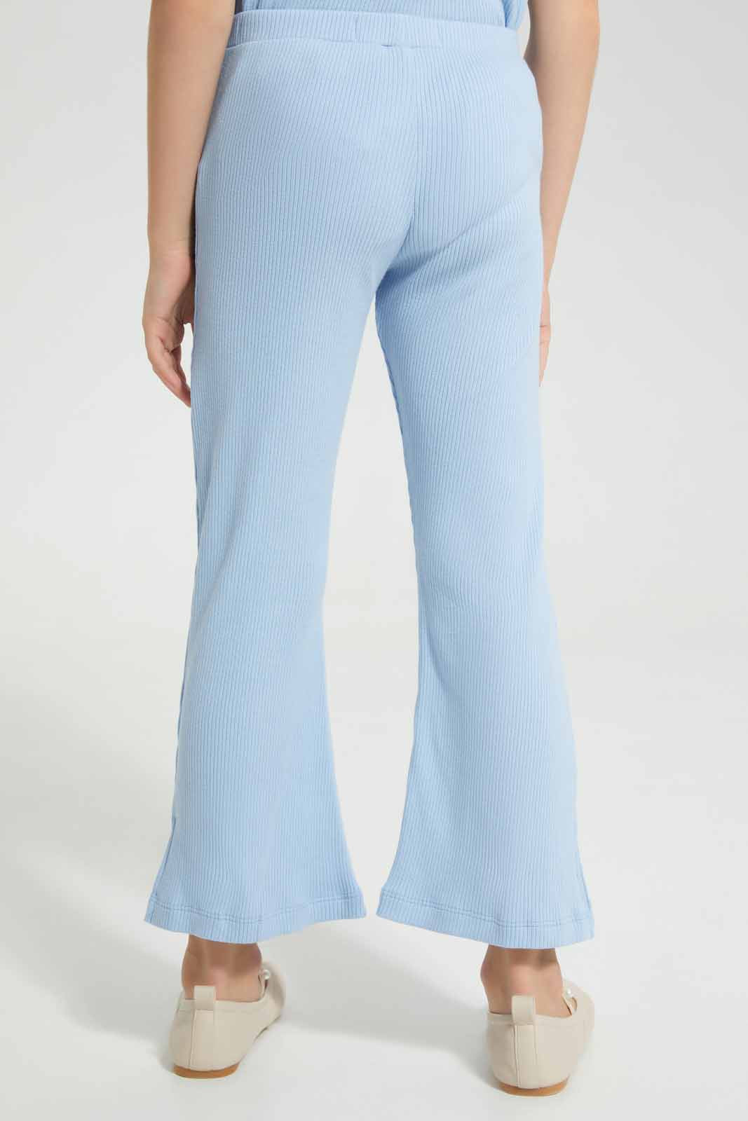 Redtag-Blue-Wideleg-Legging-Category:Jeggings,-Colour:Blue,-Deals:New-In,-Filter:Girls-(2-to-8-Yrs),-GIR-Jeggings,-New-In-GIR-APL,-Non-Sale,-Section:Girls-(0-to-14Yrs),-VLM,-W22O-Girls-2 to 8 Years