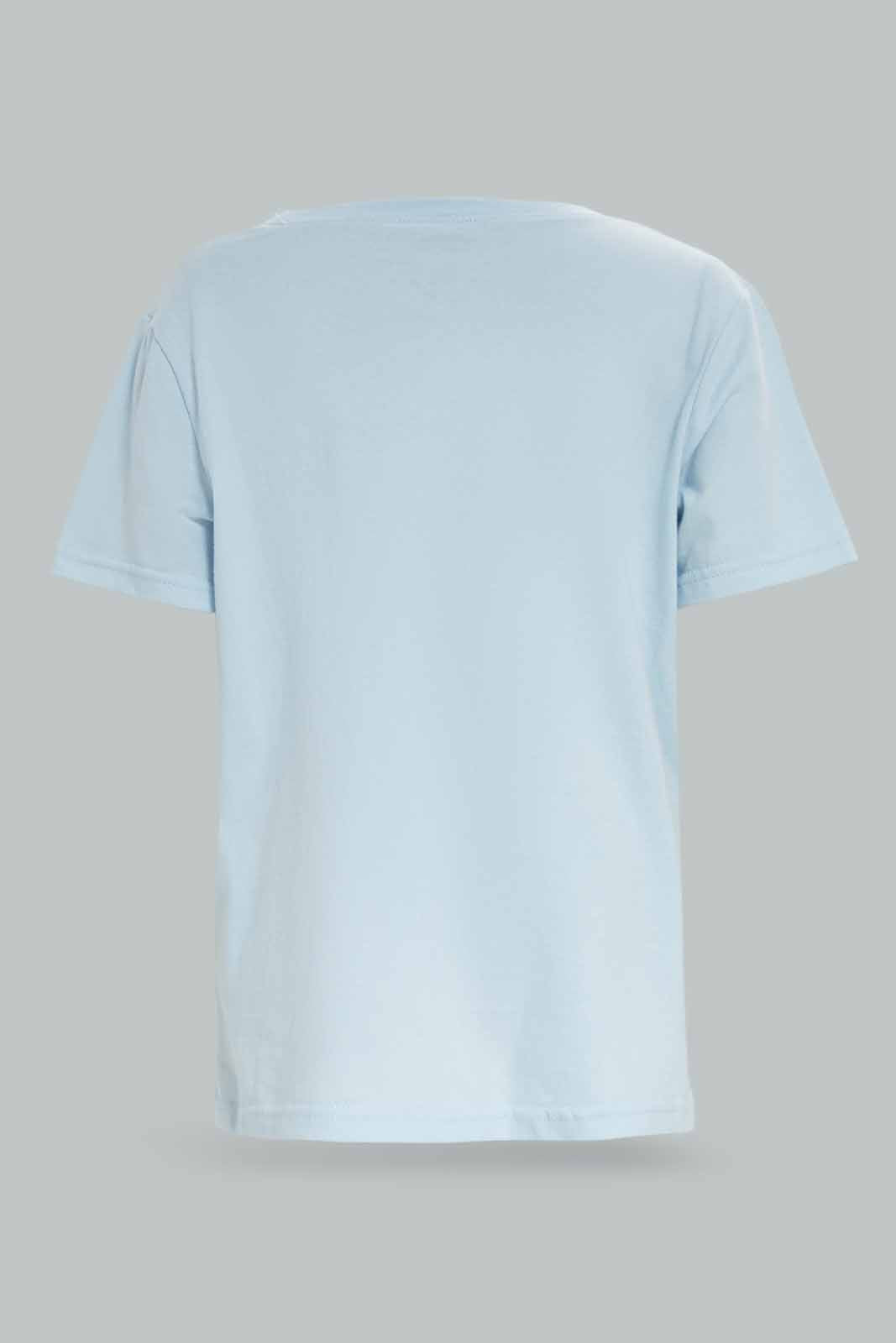 Redtag-Blue-Short-Sleeve-Dino-Print-Tee-And-Shorts-Set-2FOR49,-BOY-Pyjama-Sets,-Category:Pyjama-Sets,-Colour:Blue,-Deals:2-FOR-49,-Deals:New-In,-Dept:Boys,-Filter:Boys-(2-to-8-Yrs),-New-In-BOY-APL,-Non-Sale,-Section:Boys-(0-to-14Yrs),-VLM,-W22O-Boys-2 to 8 Years