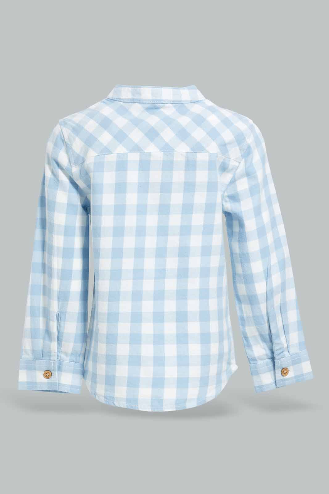 Redtag-Green-Gingham-Shirt-Category:Shirts,-Colour:Green,-Deals:New-In,-Filter:Infant-Boys-(3-to-24-Mths),-INB-Shirts,-New-In-INB-APL,-Non-Sale,-Section:Boys-(0-to-14Yrs),-W22B-Infant-Boys-3 to 24 Months
