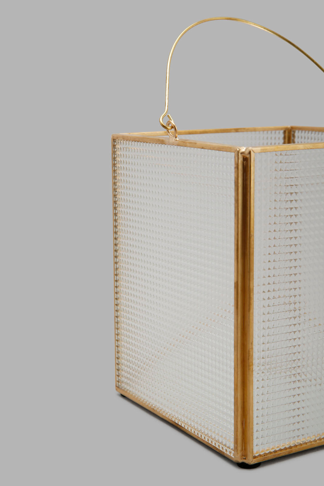 Redtag-Gold-Glass-Metal-Textured-Candle-Holder-Category:Candles-&-Fragrances,-Colour:Gold,-Deals:New-In,-Filter:Home-Decor,-HMW-HOM-Decorative-Accessories,-New-In-HMW-HOM,-Non-Sale,-Section:Homewares,-W22A-Home-Decor-