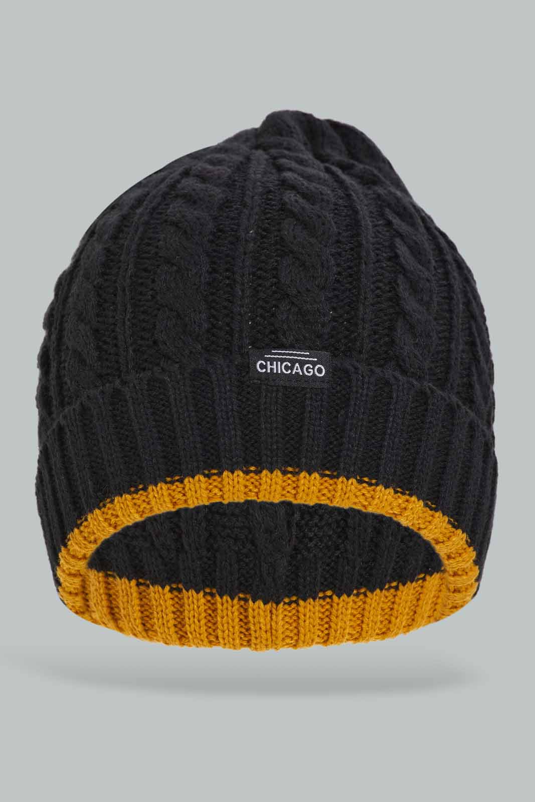 Redtag-Assorted-Black-&-Mustard-Colour-Knitted-Cap-Category:Knitted-Accessories,-Colour:Assorted,-Dept:Menswear,-Filter:Men's-Accessories,-Men-Knitted-Accessories,-New-In,-New-In-Men-ACC,-Non-Sale,-Section:Men,-W22B-Men's-