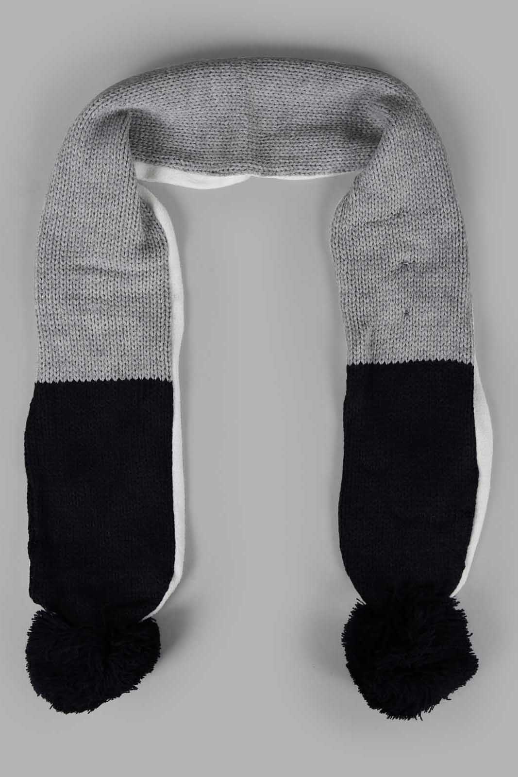 Redtag-Navy-And-Grey-Cahrcater-Knitted-Cap-Set-Of-3-With-Scarf-0,-Category:0,-Colour:Assorted,-Filter:Boys-Accessories,-New-In,-New-In-BOY-ACC,-Non-Sale,-Section:Boys-(0-to-14Yrs),-W22A-Boys-