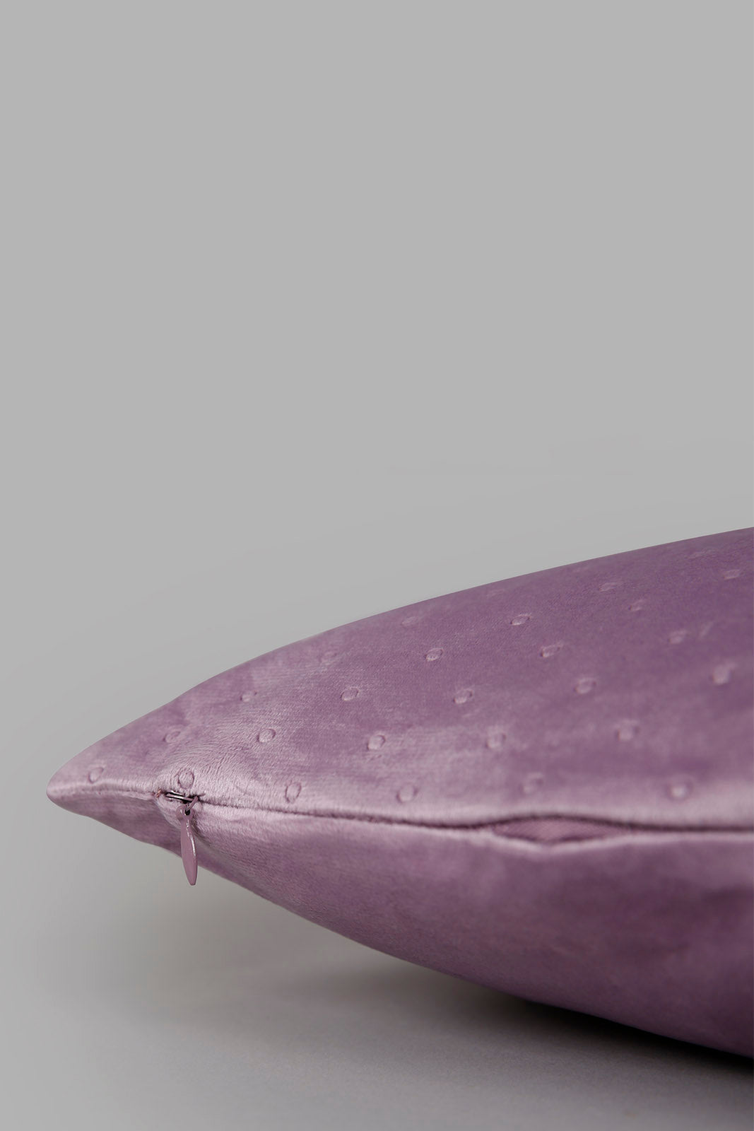 Redtag-Purple-Dotted-Plain-Velvet-Cushion-Category:Cushions,-Colour:Purple,-Deals:New-In,-Filter:Home-Bedroom,-HMW-BED-Cushions,-New-In-HMW-BED,-Non-Sale,-Section:Homewares,-W22B-Home-Bedroom-