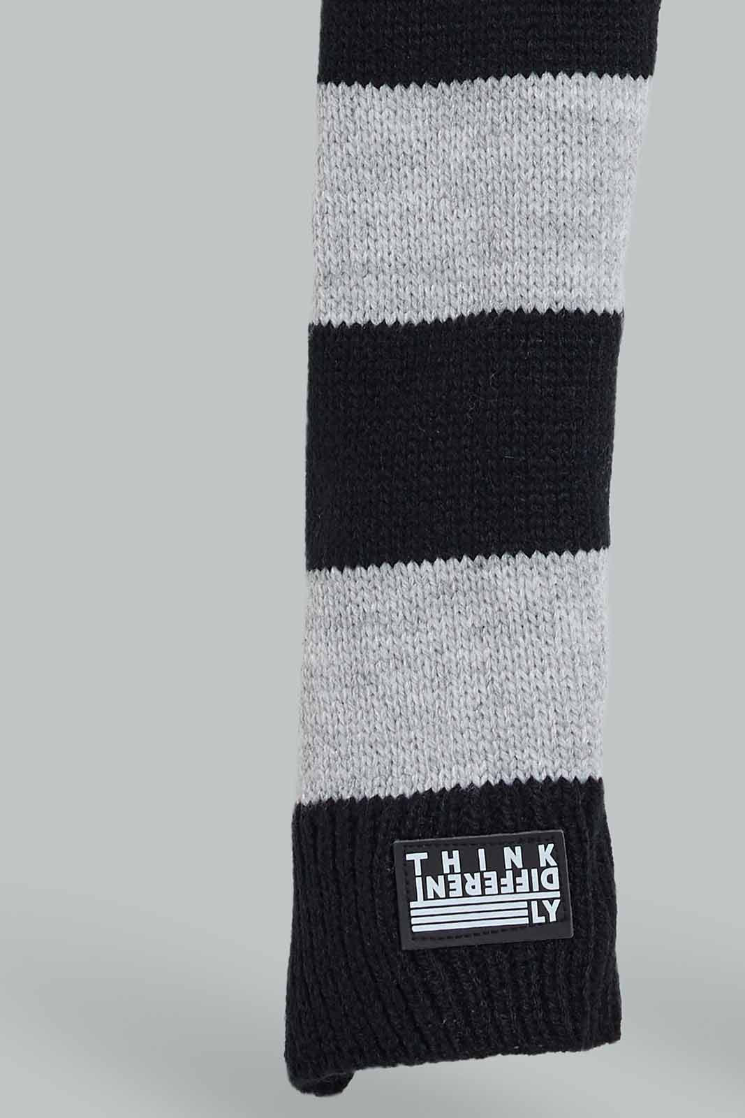Redtag-Assorted-Black-And-Grey-Scarf-Category:Scarves,-Colour:Assorted,-Filter:Men's-Accessories,-Men-Scarves,-New-In,-New-In-Men-ACC,-Non-Sale,-Section:Men,-W22B-Men's-