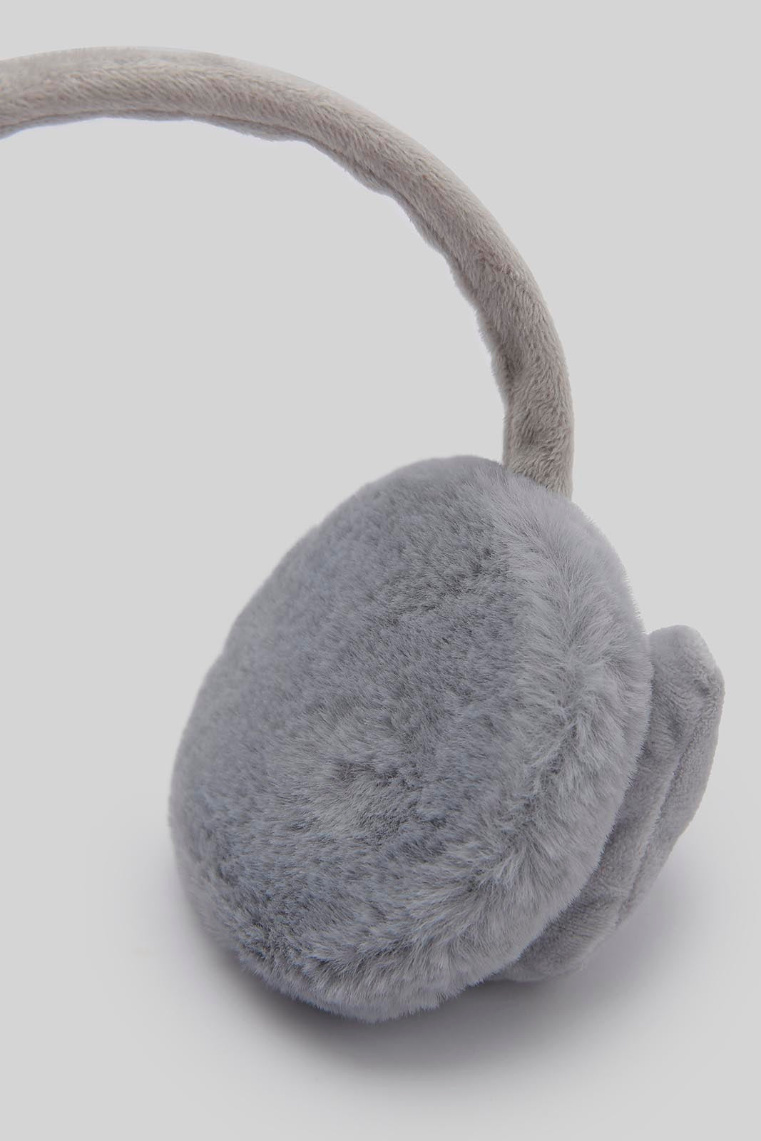 Redtag-Grey-Embelished-Earmuff-Category:Knitted-Accessories,-Colour:Grey,-Filter:Girls-Accessories,-GIR-Knitted-Accessories,-New-In,-New-In-GIR-ACC,-Non-Sale,-Section:Girls-(0-to-14Yrs),-W22B-Girls-
