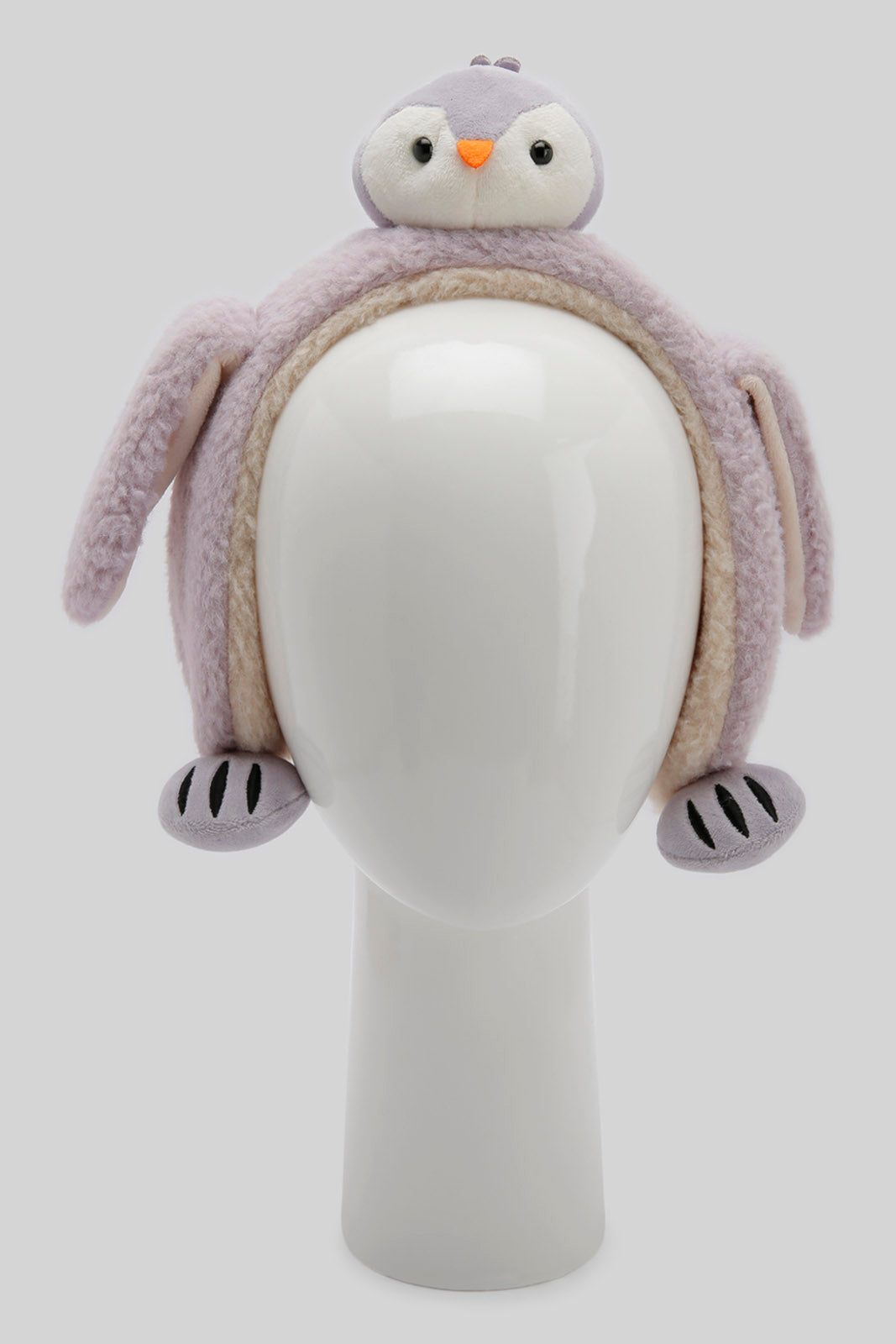 Redtag-Grey-Embelished-Earmuff-Category:Knitted-Accessories,-Colour:Lilac,-Filter:Girls-Accessories,-GIR-Knitted-Accessories,-New-In,-New-In-GIR-ACC,-Non-Sale,-Section:Girls-(0-to-14Yrs),-W22B-Girls-
