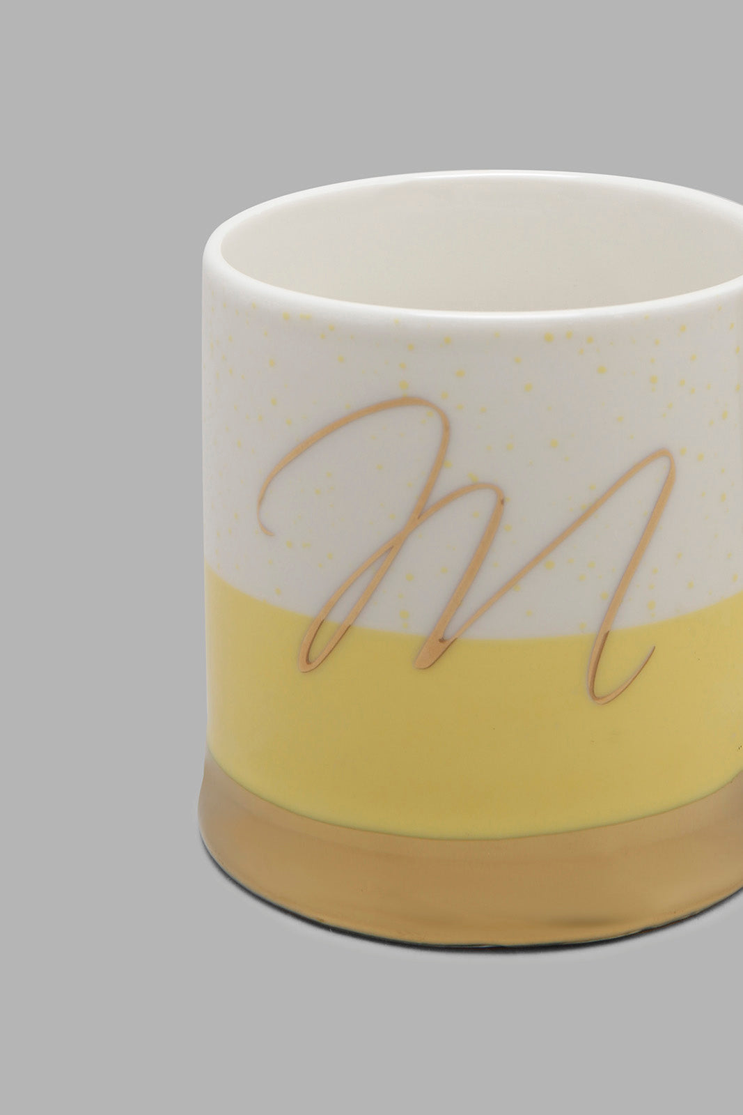 Redtag-Yellow-Alphabet-Single-Mug-M-Category:Cups-&-Mugs,-Colour:Yellow,-Deals:New-In,-Filter:Home-Dining,-HMW-DIN-Crockery,-New-In-HMW-DIN,-Non-Sale,-Section:Homewares,-W22A-Home-Dining-