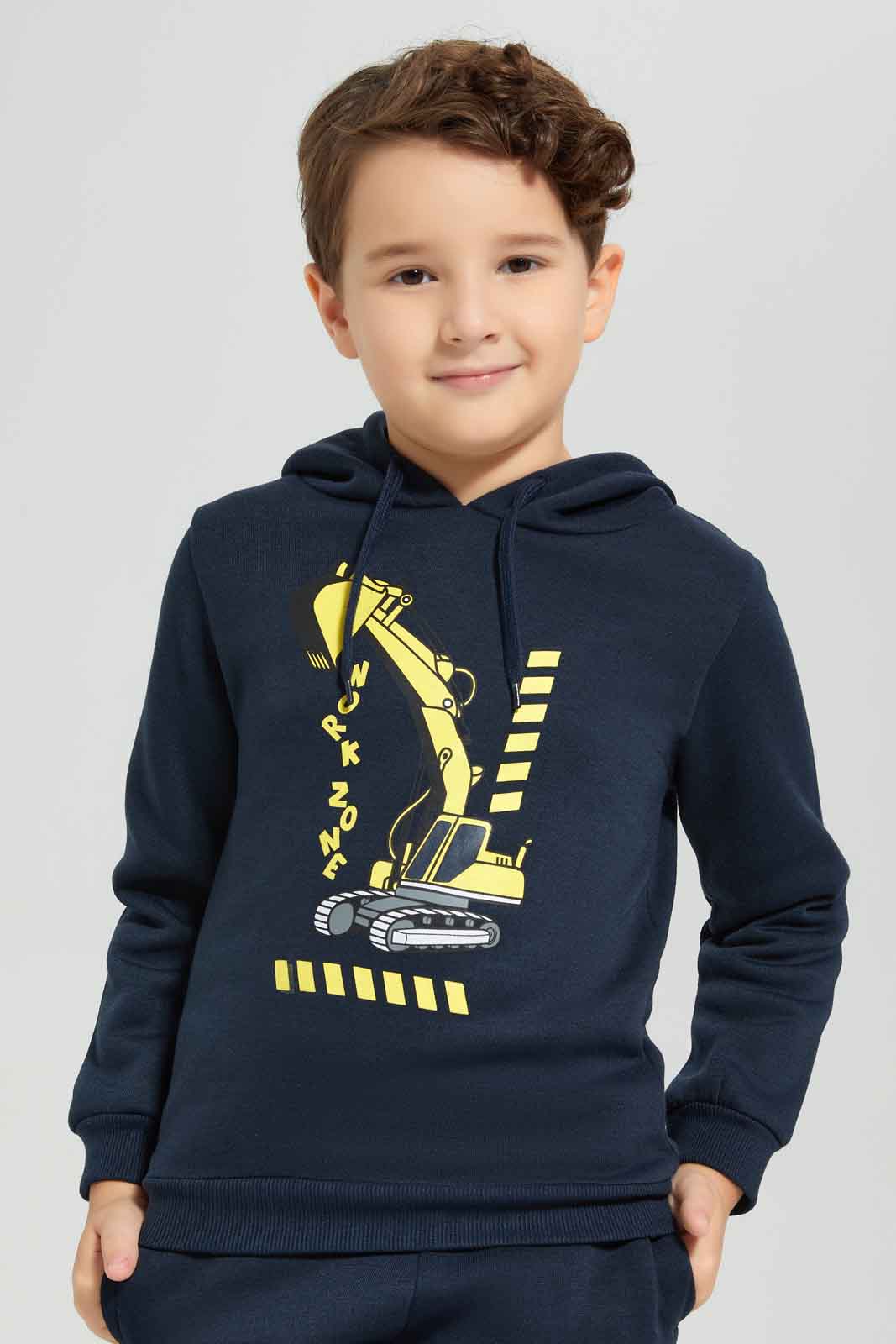 Redtag-Navy-Hooded-Truck-Print-Sweatshirt-With-Jog-Pant-BOY-Jog-Sets,-Category:Jog-Sets,-Colour:Navy,-Deals:New-In,-Dept:Boys,-Filter:Boys-(2-to-8-Yrs),-New-In-BOY-APL,-Non-Sale,-Section:Boys-(0-to-14Yrs),-W22B-Boys-2 to 8 Years
