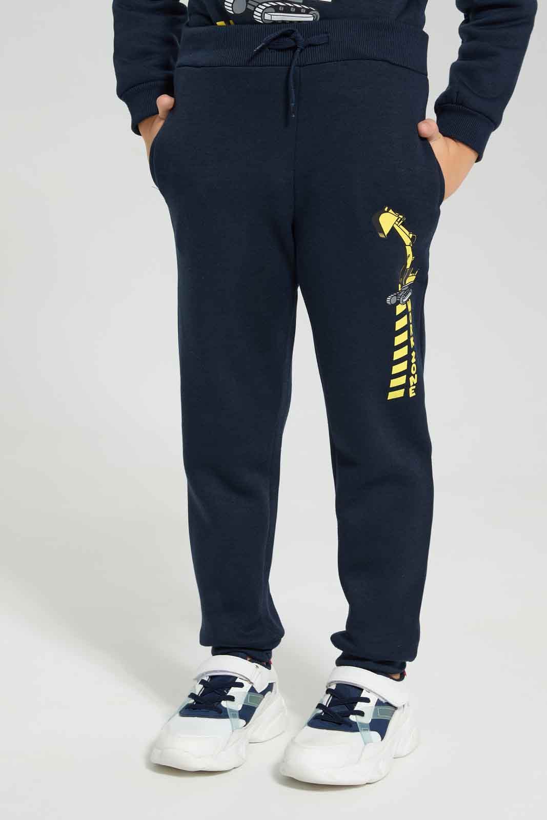 Redtag-Navy-Hooded-Truck-Print-Sweatshirt-With-Jog-Pant-BOY-Jog-Sets,-Category:Jog-Sets,-Colour:Navy,-Deals:New-In,-Dept:Boys,-Filter:Boys-(2-to-8-Yrs),-New-In-BOY-APL,-Non-Sale,-Section:Boys-(0-to-14Yrs),-W22B-Boys-2 to 8 Years