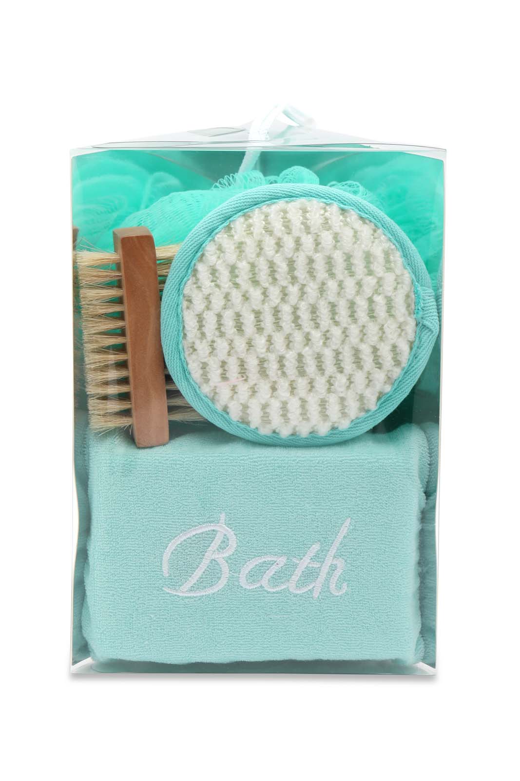 Redtag-Pink/Green-Bath-Set-Category:Cleaning-Kit,-Colour:Pink,-Filter:Travel-Accessories,-IMP-Bathroom-Set,-New-In,-New-In-IMP-ACC,-Non-Sale,-Section:Homewares,-W22O-Home-Accessories-
