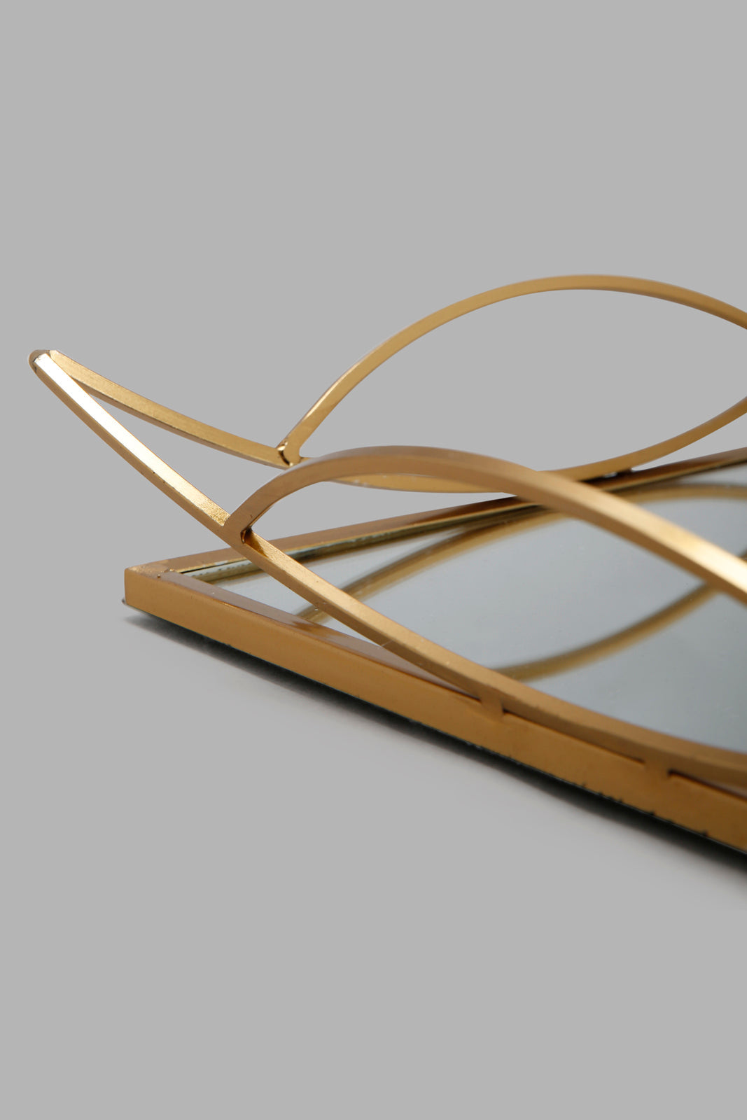 Redtag-Gold-Square-Metal-Tray-With-Mirror-Category:Artefact,-Colour:Gold,-Deals:New-In,-Filter:Home-Decor,-HMW-HOM-Decorative-Accessories,-New-In-HMW-HOM,-Non-Sale,-Section:Homewares,-W22A-Home-Decor-