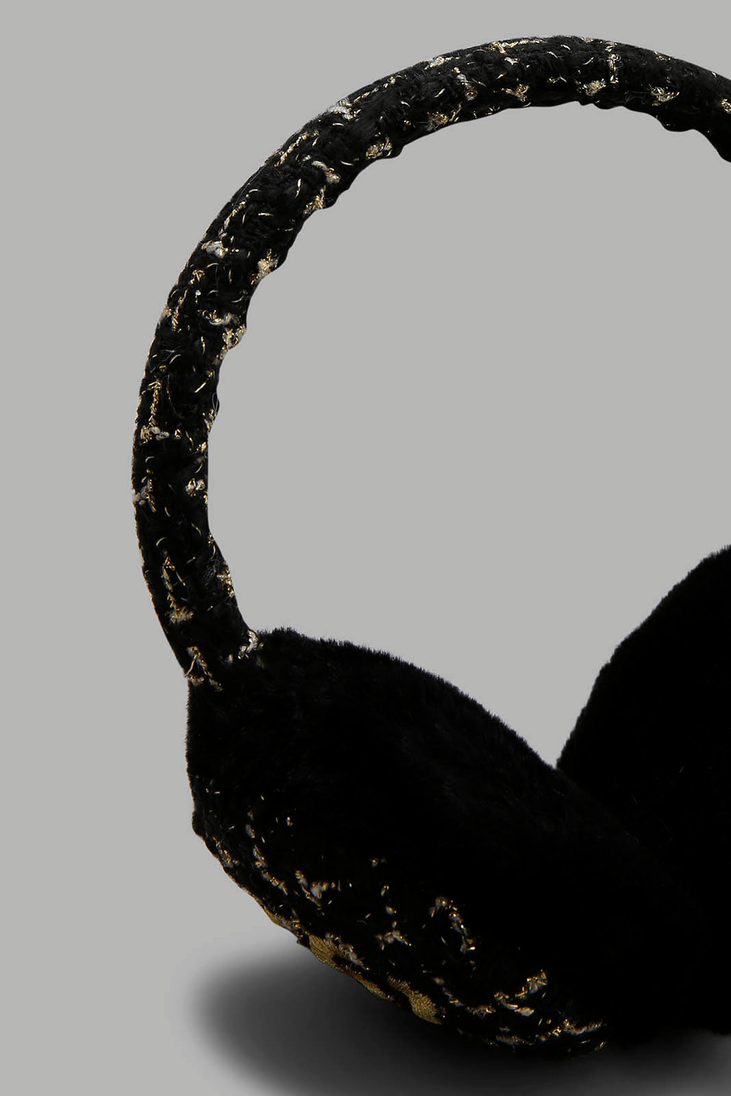 Redtag-Black-And-White-Embellished-Earmuff-Category:Knitted-Accessories,-Colour:Assorted,-Filter:Women's-Accessories,-New-In,-New-In-Women-ACC,-Non-Sale,-Section:Women,-W22A,-Women-Knitted-Accessories-Women-