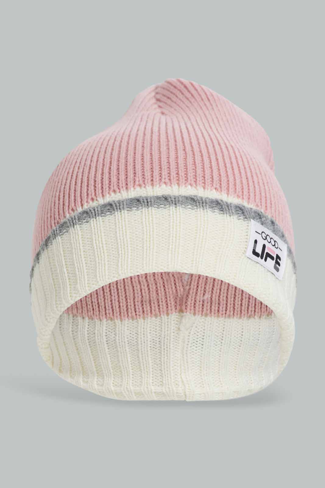 Redtag-Multi-Colour-Set-Of-3-Knitted-Cap-Category:Knitted-Accessories,-Colour:Assorted,-Filter:Women's-Accessories,-New-In,-New-In-Women-ACC,-Non-Sale,-Section:Women,-W22B,-Women-Knitted-Accessories-Women-