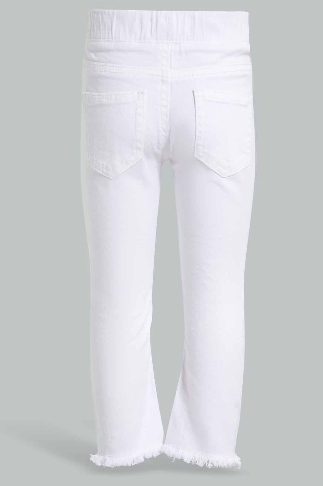 Redtag-White-Jeggings-Category:Jeggings,-Colour:White,-Deals:New-In,-Filter:Infant-Girls-(3-to-24-Mths),-ING-Jeggings,-New-In-ING-APL,-Non-Sale,-Section:Girls-(0-to-14Yrs),-W22O-Infant-Girls-3 to 24 Months