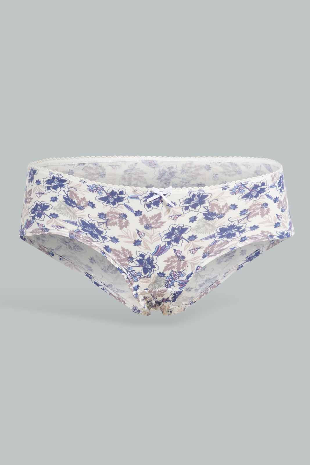 Redtag-Assorted-Print/Plain-Boyleg-Briefs-(5-Pack)-365,-Category:Briefs,-Colour:Assorted,-Deals:New-In,-Filter:Women's-Clothing,-New-In-Women-APL,-Non-Sale,-Section:Women,-Women-Briefs--
