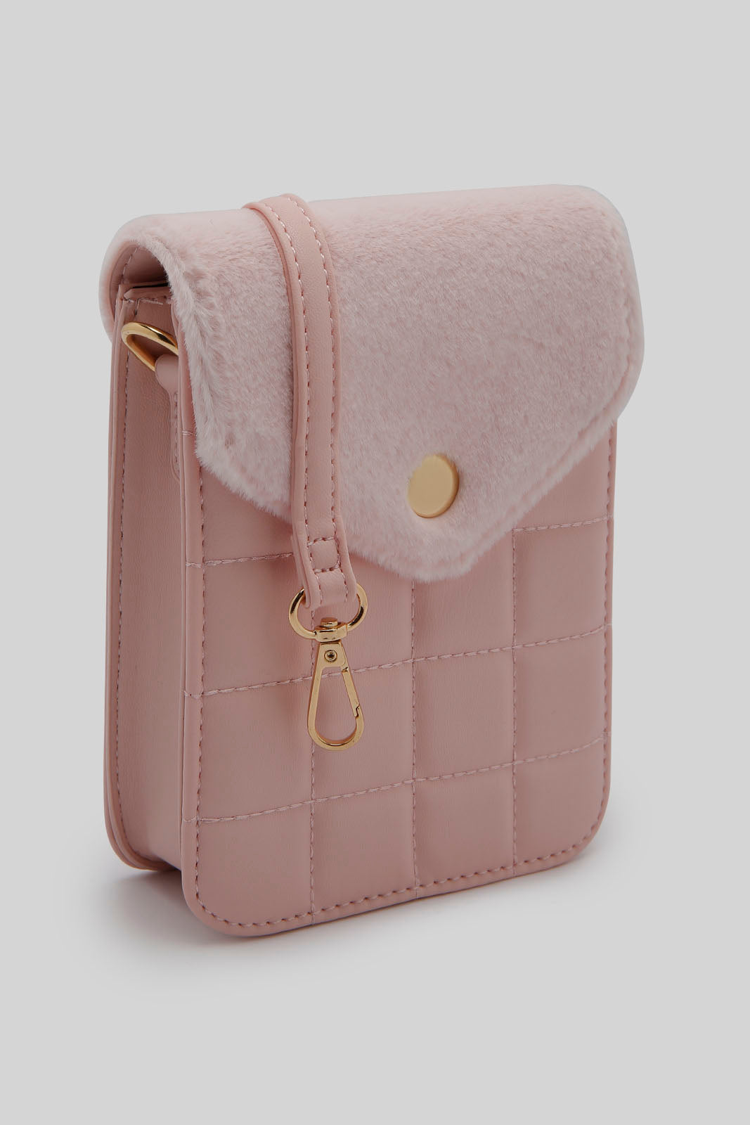 Redtag-Pink-Quilting-Mobile-Pouches-Category:Bags,-Colour:Pink,-Dept:Ladieswear,-Filter:Women's-Accessories,-New-In,-New-In-Women-ACC,-Non-Sale,-Section:Women,-W22B,-Women-Bags-Women-