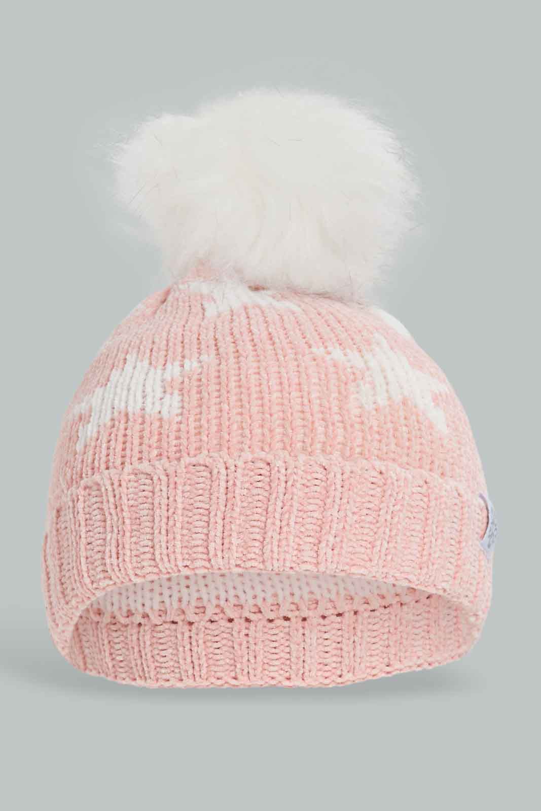 Redtag-Multi-Colour-Pom-Pom-Embellished-Cap-Category:Caps-&-Hats,-Colour:Assorted,-Dept:Girls,-Filter:Girls-Accessories,-GIR-Caps-&-Hats,-New-In,-New-In-GIR-ACC,-Non-Sale,-Section:Girls-(0-to-14Yrs),-W22B-Girls-