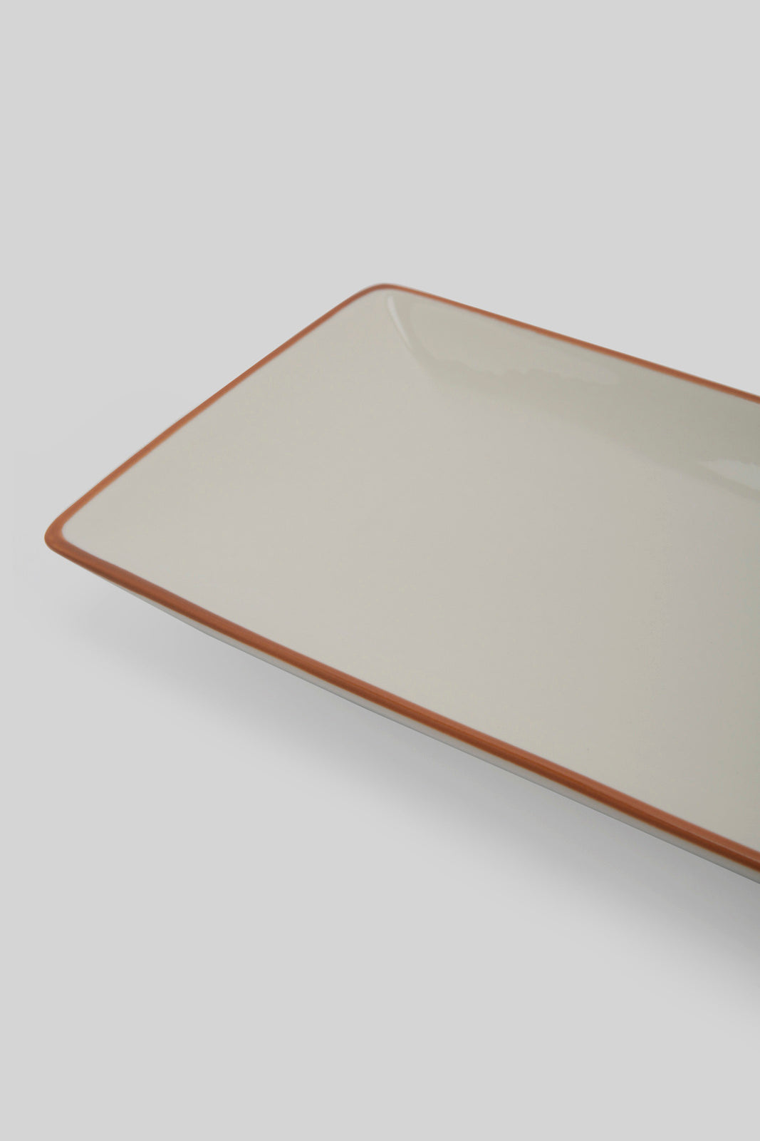 Redtag-White-Porcelain-Embossed-Rectangle-Platter-With-Copper-Border-Category:Plates,-Colour:White,-Deals:New-In,-Filter:Home-Dining,-HMW-DIN-Serveware,-New-In-HMW-DIN,-Non-Sale,-Section:Homewares,-W22B-Home-Dining-