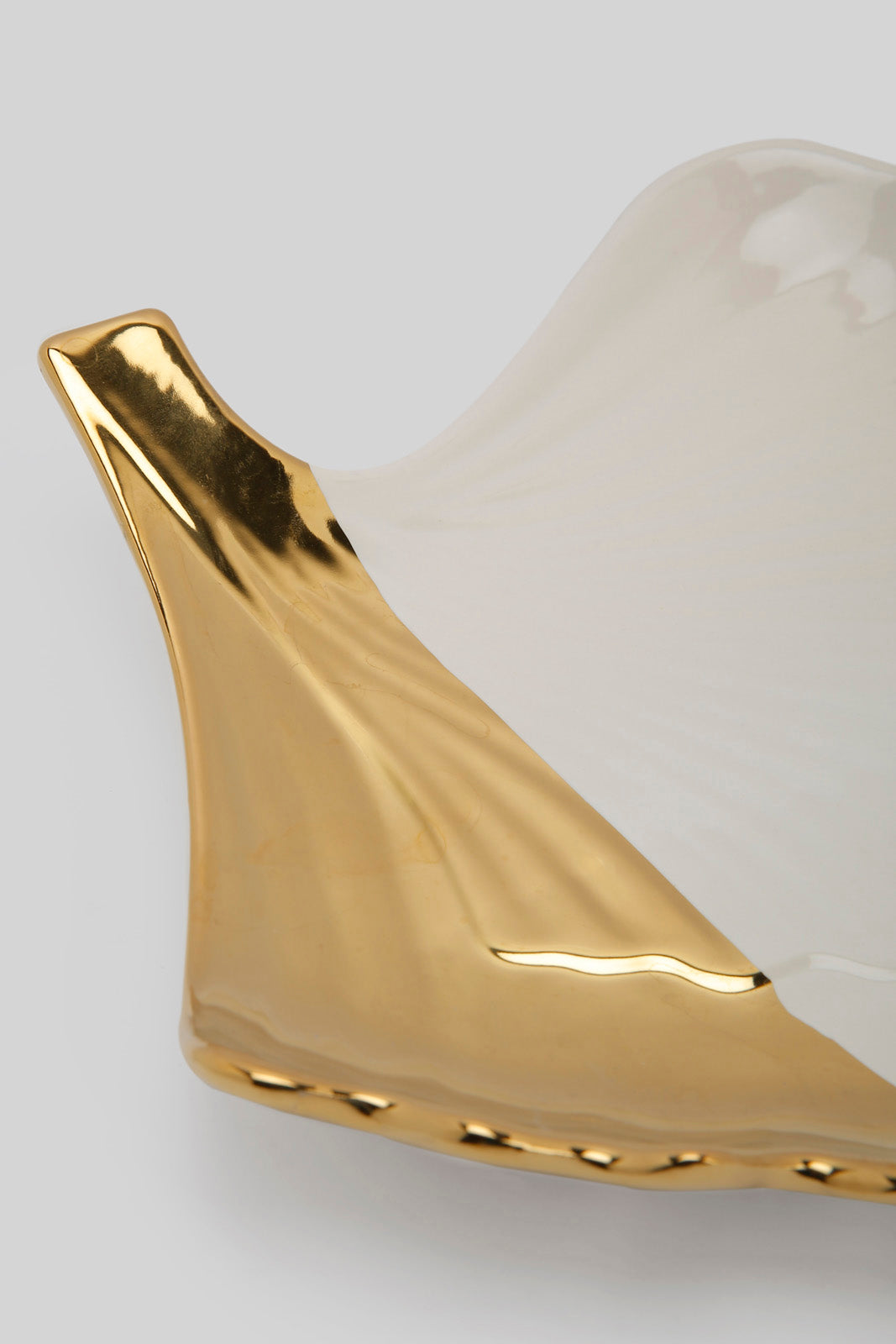 Redtag-White-Ginkgo-Leave-Platter-Category:Giftware,-Colour:Gold,-Deals:New-In,-Filter:Home-Decor,-HMW-HOM-Decorative-Accessories,-New-In-HMW-HOM,-Non-Sale,-Section:Homewares,-W22B-Home-Decor-