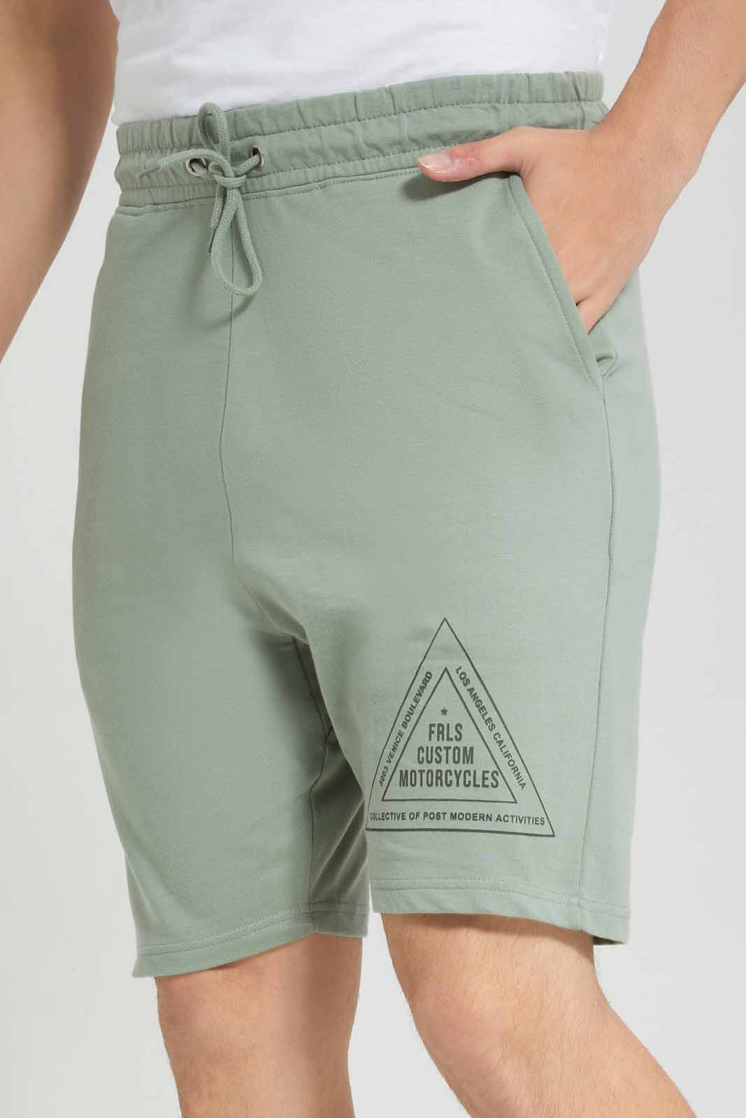 Redtag-Green-Lounge-Shorts-Category:Joggers,-Colour:Green,-Deals:New-In,-Filter:Men's-Clothing,-Men-Joggers,-Men-Loungewear-Pants,-NDAY,-New-In-Men-APL,-Non-Sale,-Section:Men,-W22A--