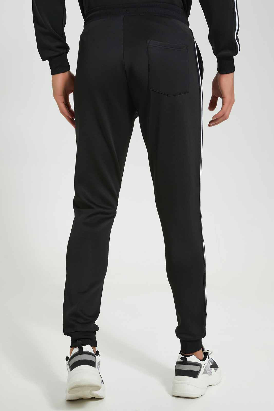Redtag-Black-Track-Jogger-Category:Joggers,-Colour:Black,-Deals:New-In,-Filter:Men's-Clothing,-Men-Joggers,-New-In-Men-APL,-Non-Sale,-Section:Men,-W22B-Men's-