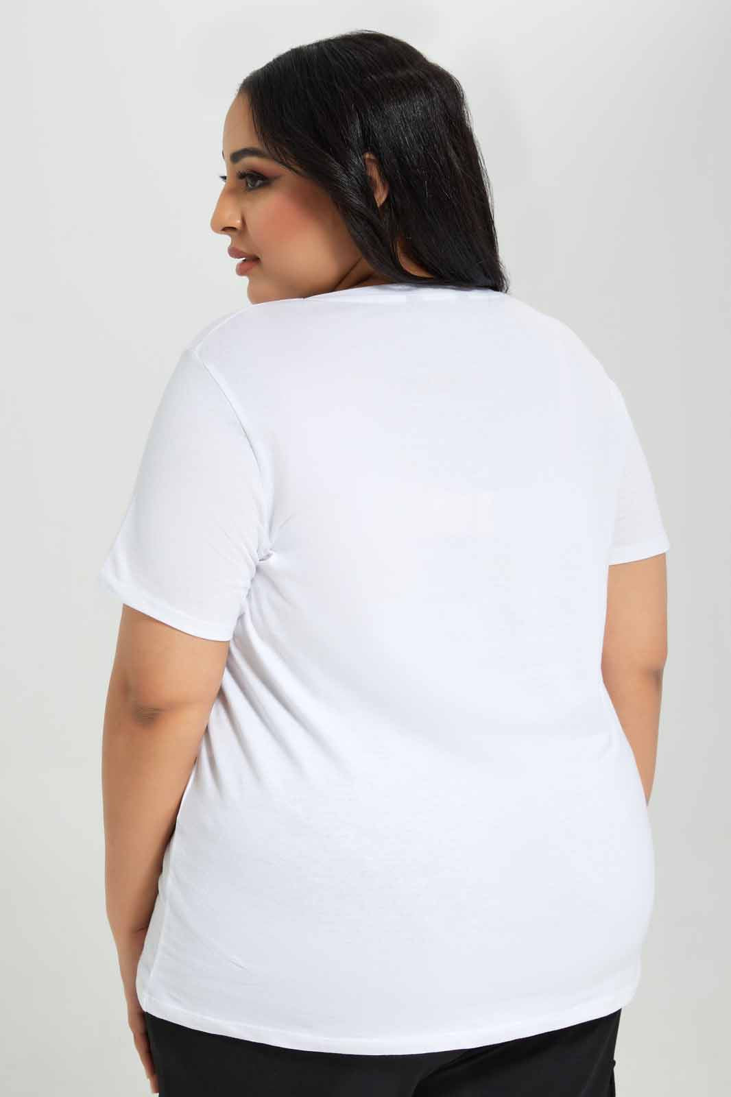 Redtag-White-Tshirt-Sequins-Category:T-Shirts,-Colour:White,-Deals:New-In,-Filter:Plus-Size,-LDP-T-Shirts,-New-In-LDP-APL,-Non-Sale,-Section:Women,-TBL,-W22A-Women's-