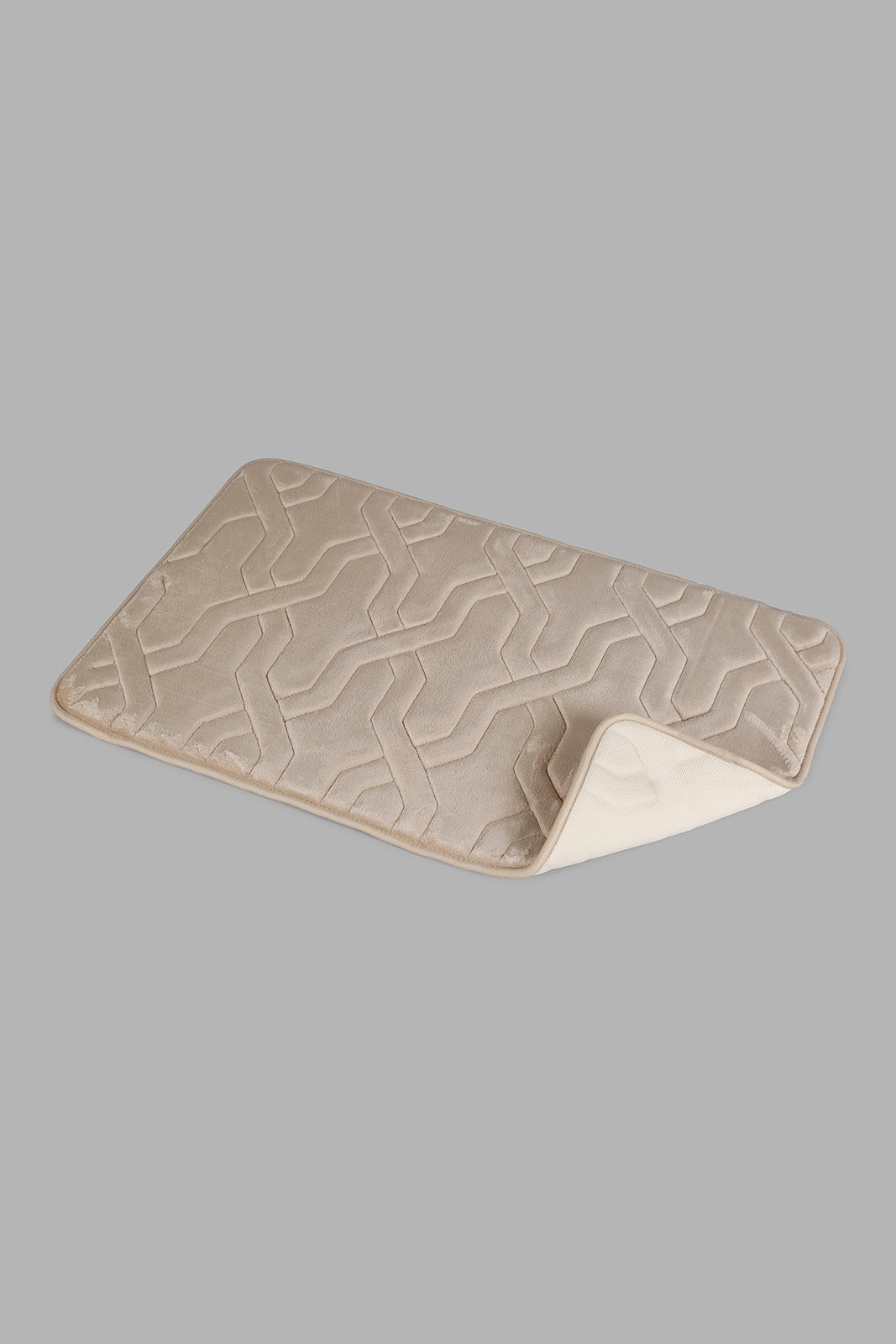 Redtag-Beige-Memory-Foam-Bath-Mat-Category:Bathmats,-Colour:Beige,-Deals:New-In,-Dept:Home,-Filter:Home-Bathroom,-HMW-BAC-Bath-Accessories,-New-In-HMW-BAC,-Non-Sale,-Section:Homewares,-W22B-Home-Bathroom-