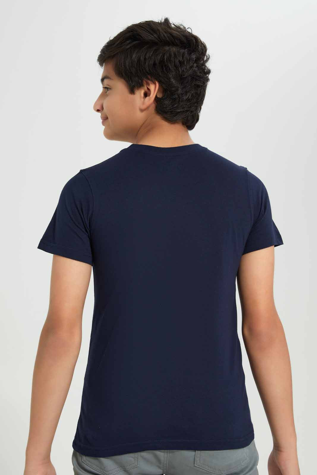 Redtag-Navy-Fortnite-Tee-BSR-T-Shirts,-Category:T-Shirts,-Colour:Navy,-Deals:New-In,-Filter:Senior-Boys-(8-to-14-Yrs),-New-In-BSR-APL,-Non-Sale,-Section:Boys-(0-to-14Yrs),-TBL,-W22A-Senior-Boys-9 to 14 Years