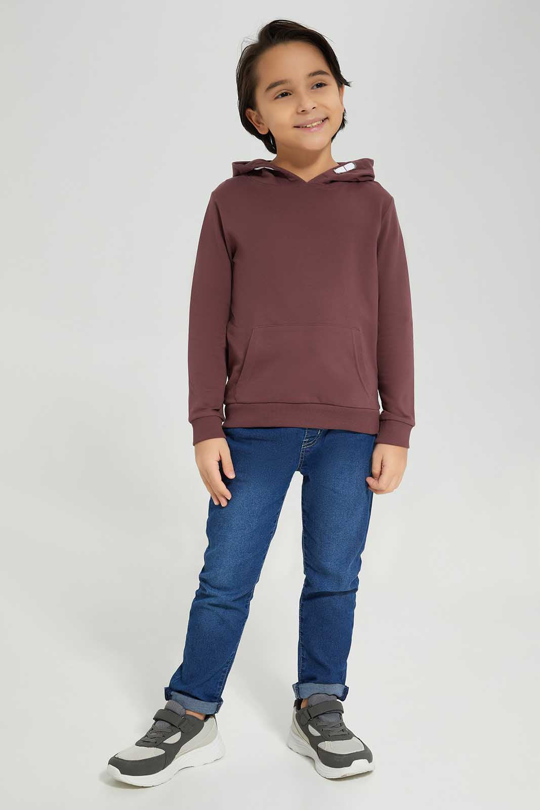 Redtag-Mauve-Hooded-Sweatshirt-BOY-Sweatshirts,-Category:Sweatshirts,-Colour:Mauve,-Deals:New-In,-Filter:Boys-(2-to-8-Yrs),-New-In-BOY-APL,-Non-Sale,-Section:Boys-(0-to-14Yrs),-TBL,-W22B-Boys-2 to 8 Years