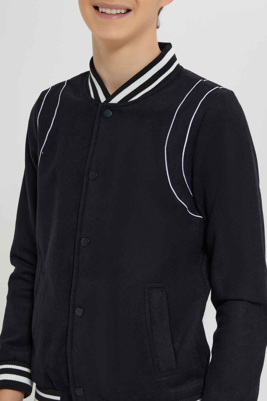 Redtag-Black-EHW-Baseball-Jacket-BSR-Jackets,-Category:Jackets,-Colour:Black,-Deals:New-In,-Dept:Boys,-EHW,-Filter:Senior-Boys-(8-to-14-Yrs),-New-In-BSR-APL,-Non-Sale,-Section:Boys-(0-to-14Yrs),-W22B-Senior-Boys-9 to 14 Years