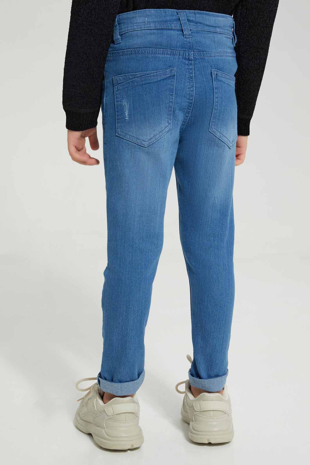 Redtag-Light-Wash-Ripped-Jeans-BOY-Jeans,-Category:Jeans,-Colour:Light-Wash,-Deals:New-In,-Filter:Boys-(2-to-8-Yrs),-New-In-BOY-APL,-Non-Sale,-Section:Boys-(0-to-14Yrs),-W22A-Boys-2 to 8 Years