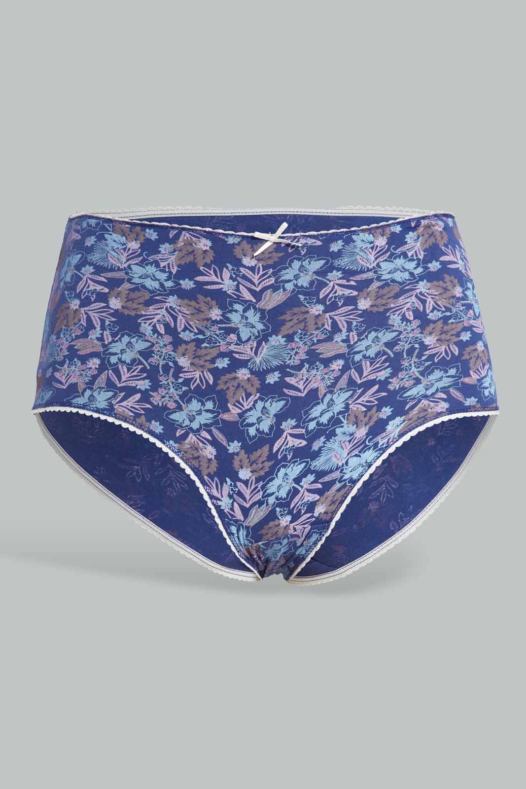 Redtag-Assorted-Print/Plain-Mama-Briefs-(5-Pack)-365,-Category:Briefs,-Colour:Assorted,-Deals:New-In,-Filter:Women's-Clothing,-New-In-Women-APL,-Non-Sale,-Section:Women,-Women-Briefs--