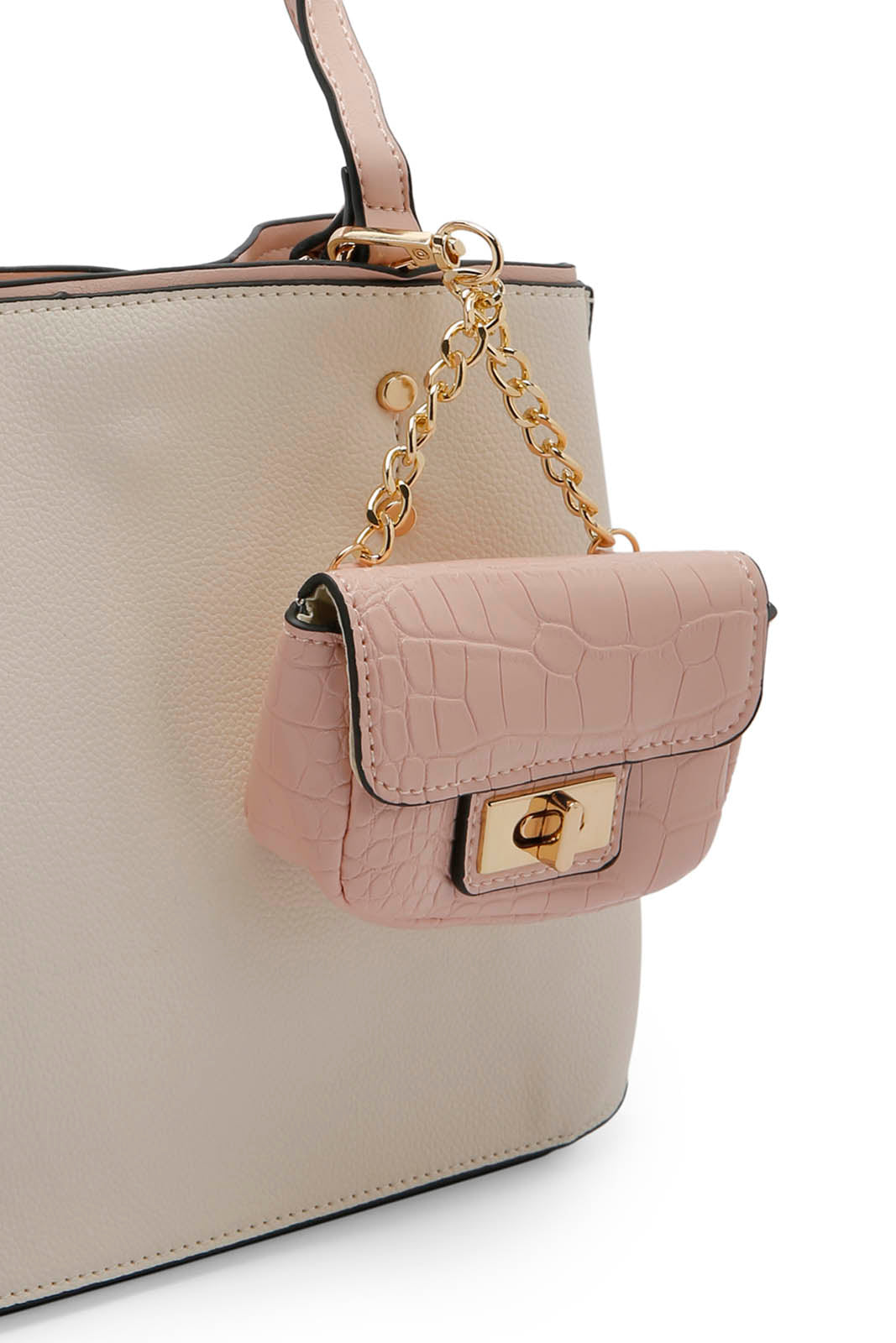 Women Beige Embellished Day Bag